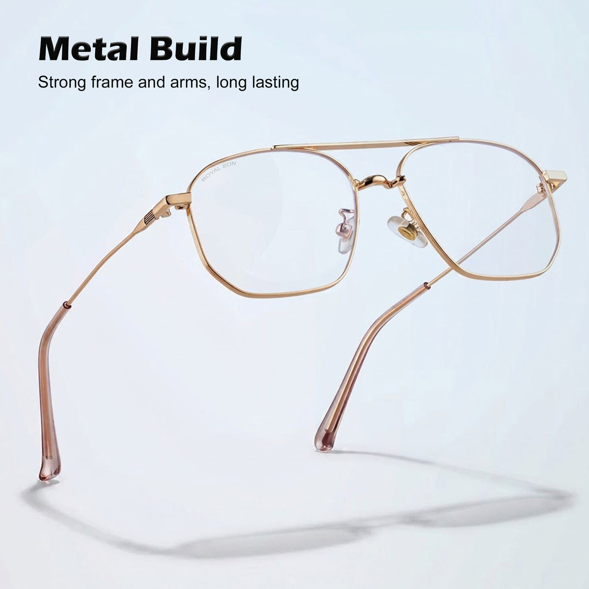 Royal Son Square Blue Ray Cut Men Women Eye Glasses - SF0020-C3