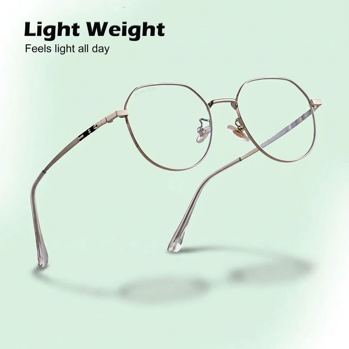 Royal Son Round Blue Ray Cut Men Women Eye Glasses - SF0018-C3