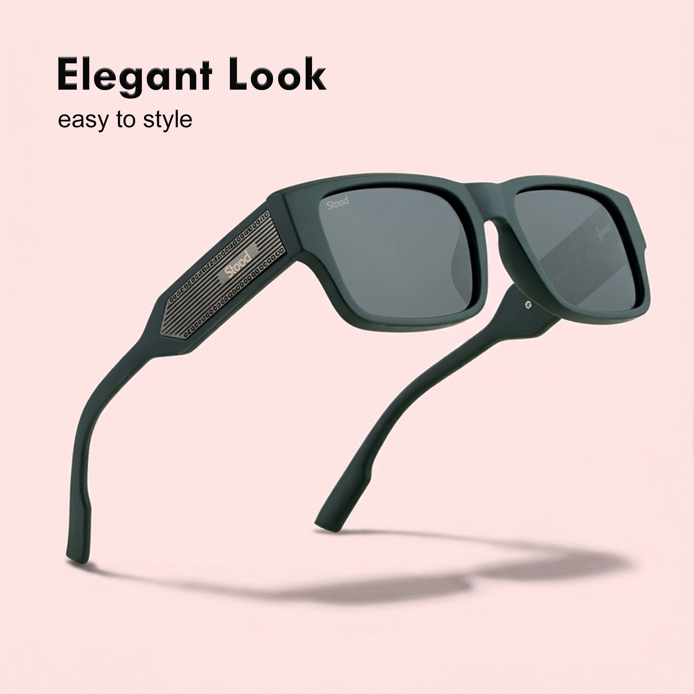 Stood Square Black Polarized UV Protection Goggles For Men & Women Sunglasses – SG-STD0029-C3