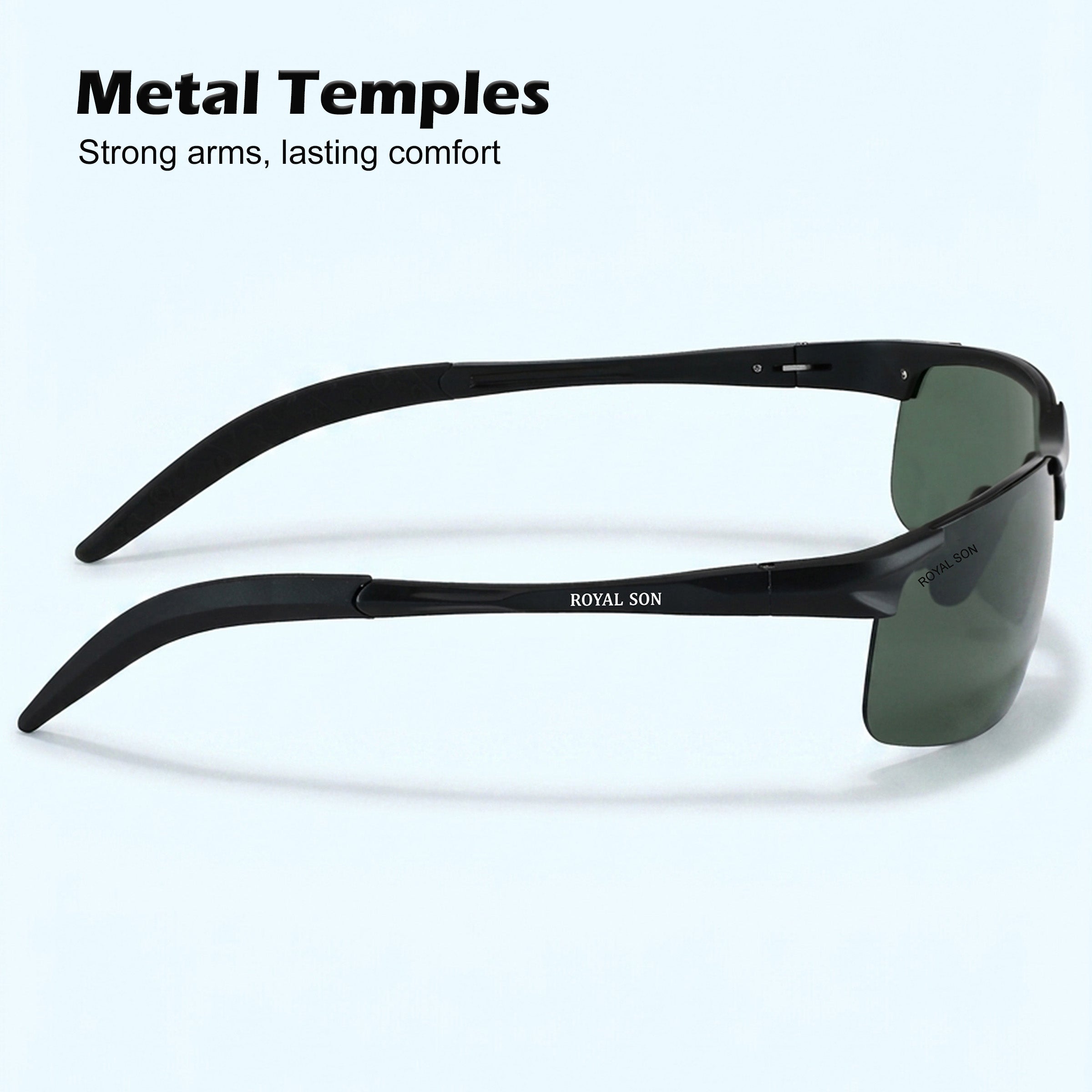 Royal Son Wrap-Around Polarized Men Sunglasses - CHI0094-C1