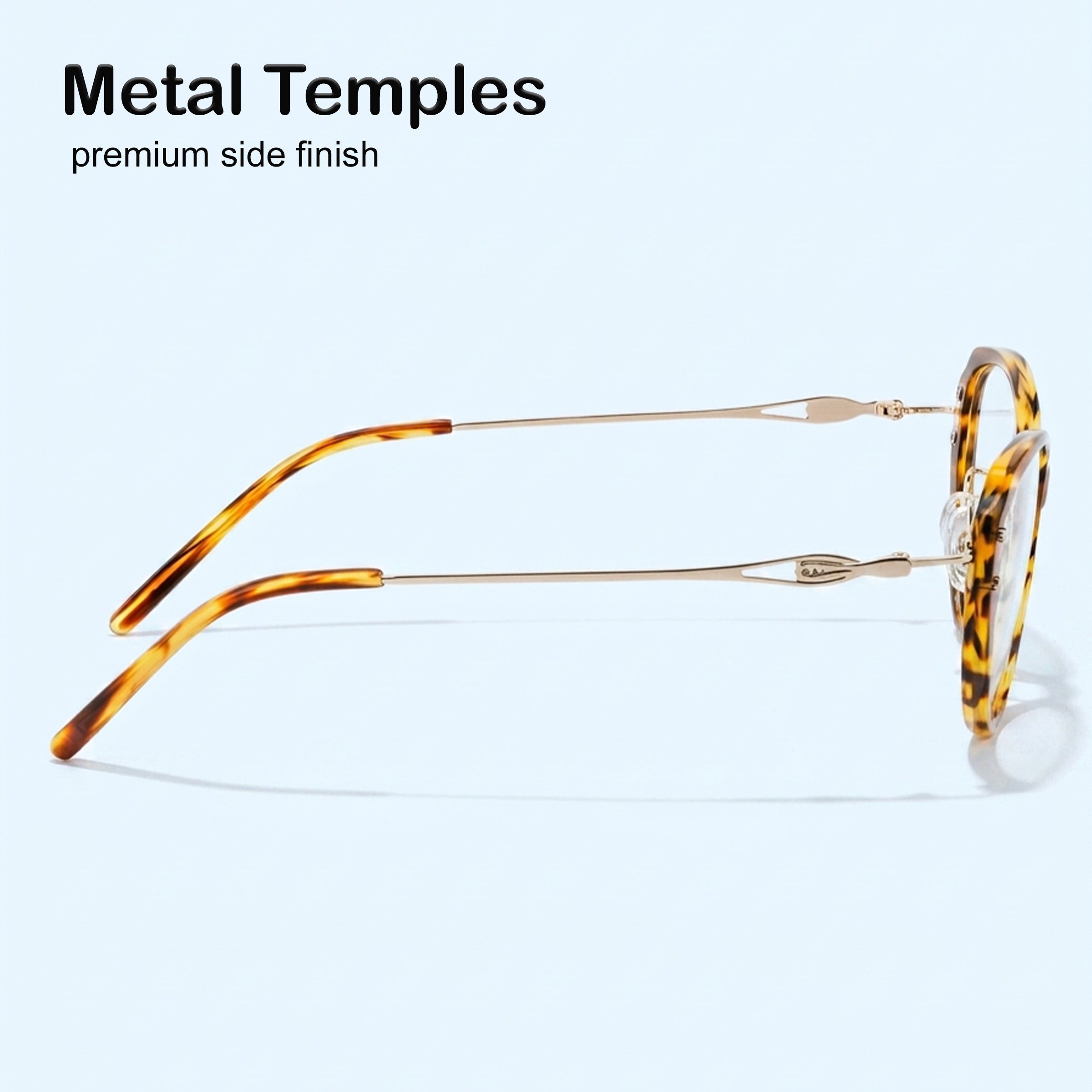 PERKEY Full Rim Oval Glossy Small Spectacles For Women - OPTL0025-C3
