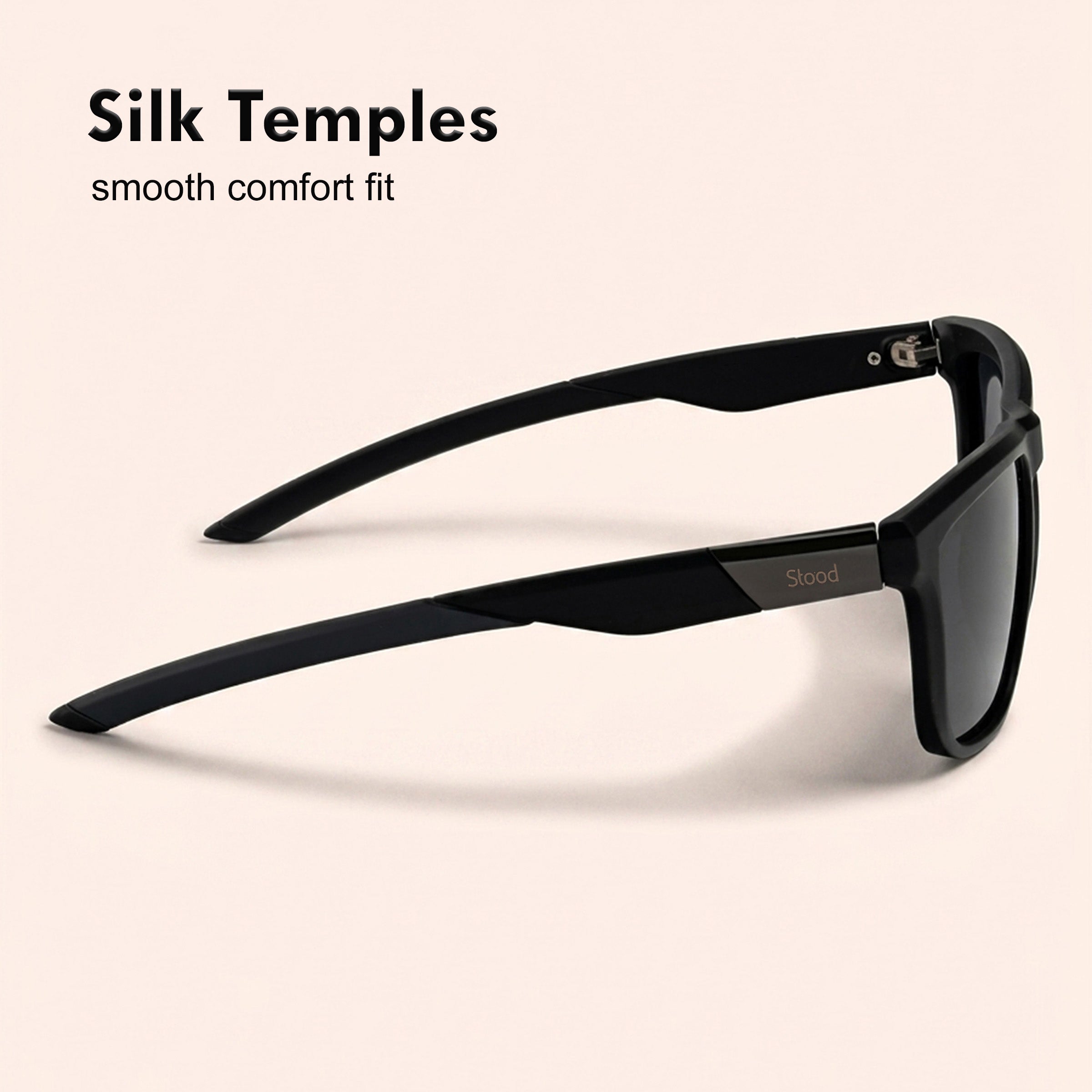 Stood Square Sports Black Polarized UV Protection Sunglasses For Men & Women Stylish – SG-STD0028-C1