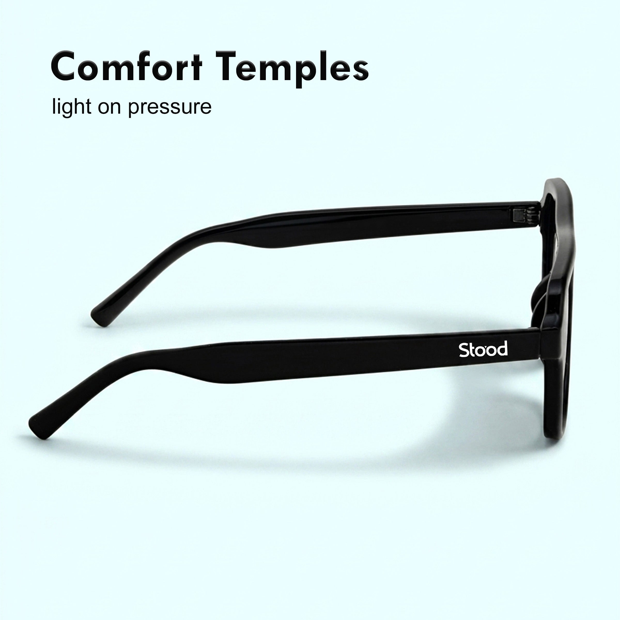 Stood Square Black UV Protection Sunglasses For Men & Women Stylish – SG-STD0016-C1