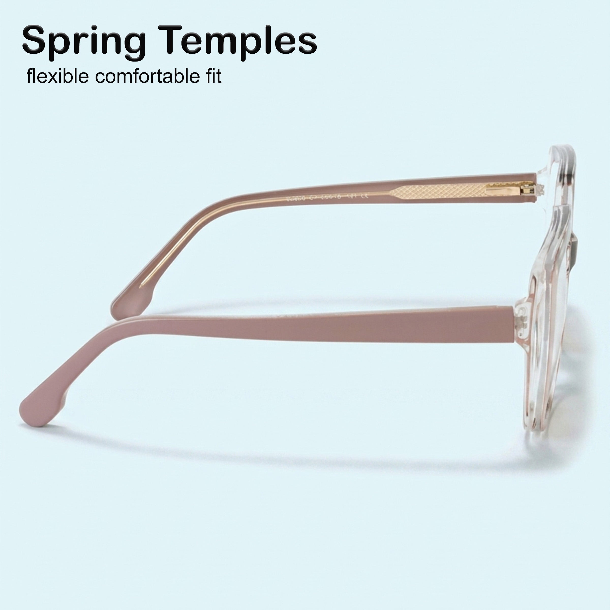 PERKEY Full Rim Square-Oversized Transparent Computer Blue Cut Spectacles Frames Men Women - OPTL007-C2