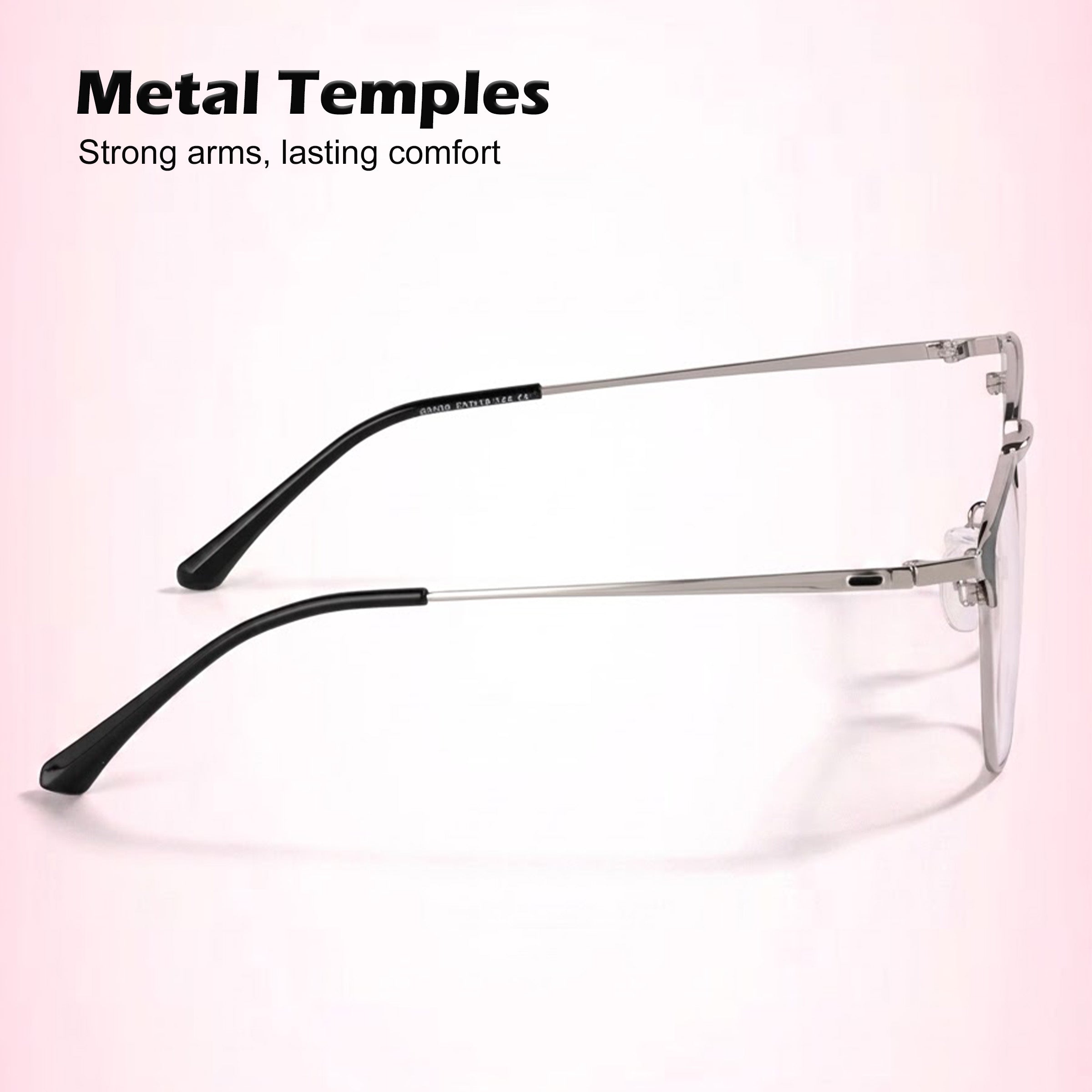 Royal Son Full Rim Black Silver Blue Cut Anti glare Eye Protection Specs Men Women - SF0086-C2
