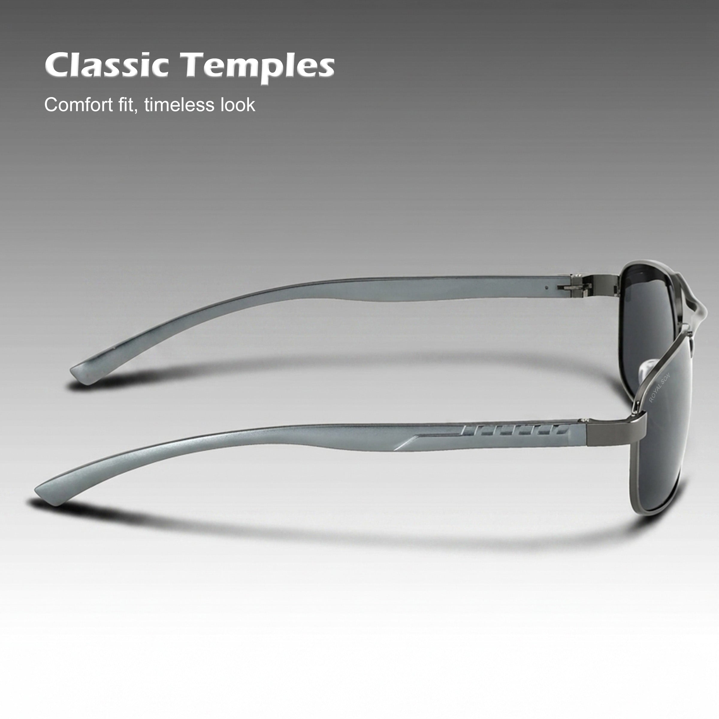 Royal Son Rectangular Polarized Men Sunglasses - CHI0085-C2