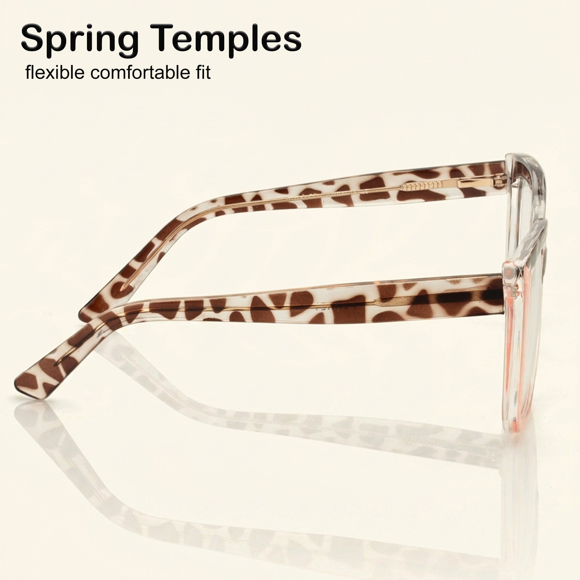 PERKEY Full Rim Square-Oversized Transparent Computer Glasses Men Women - OPTL002-C2