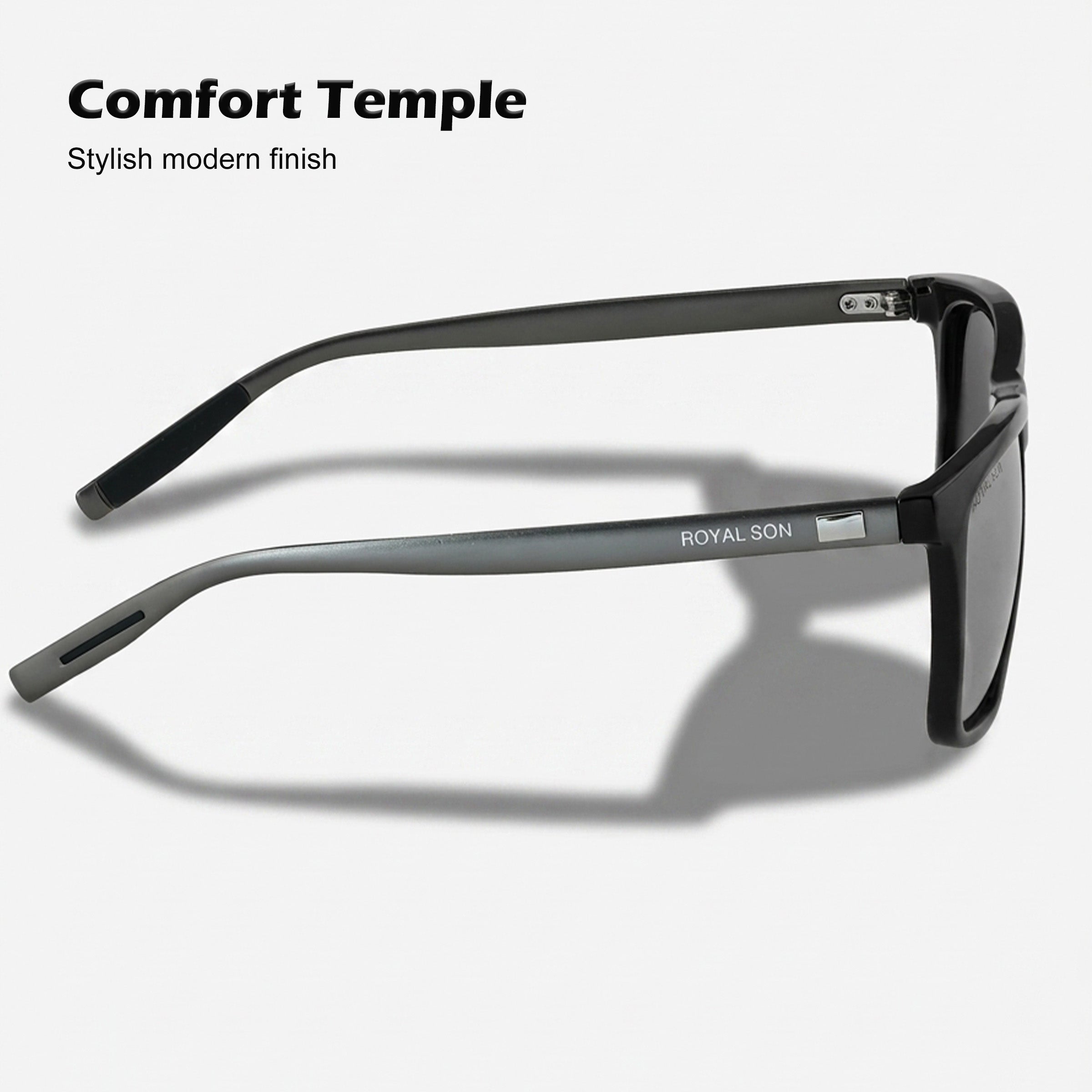 Royal Son Square Polarized Men Sunglasses - CHI0086-C2