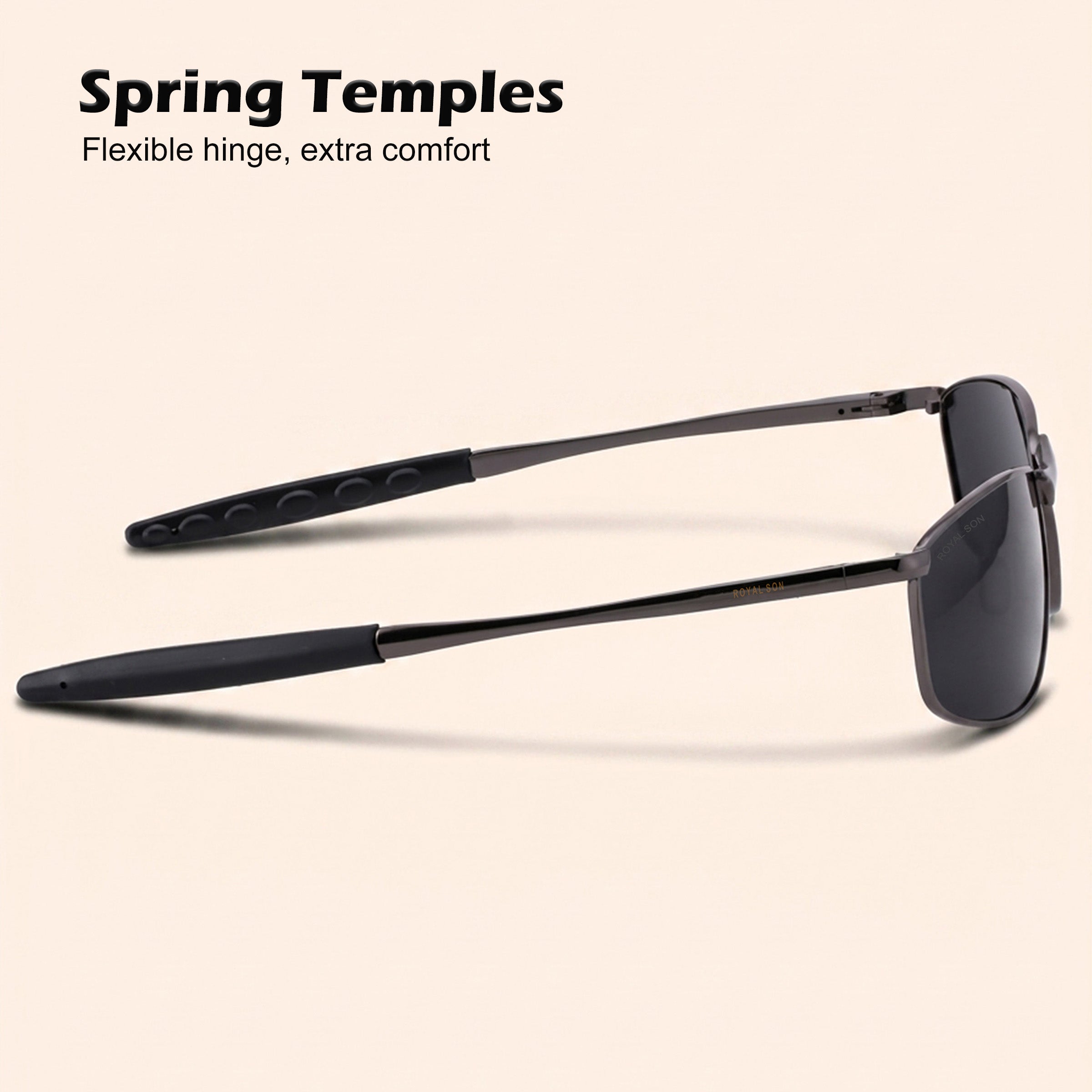 Royal Son Wrap-Around Polarized Men Sunglasses - CHI0083-C2