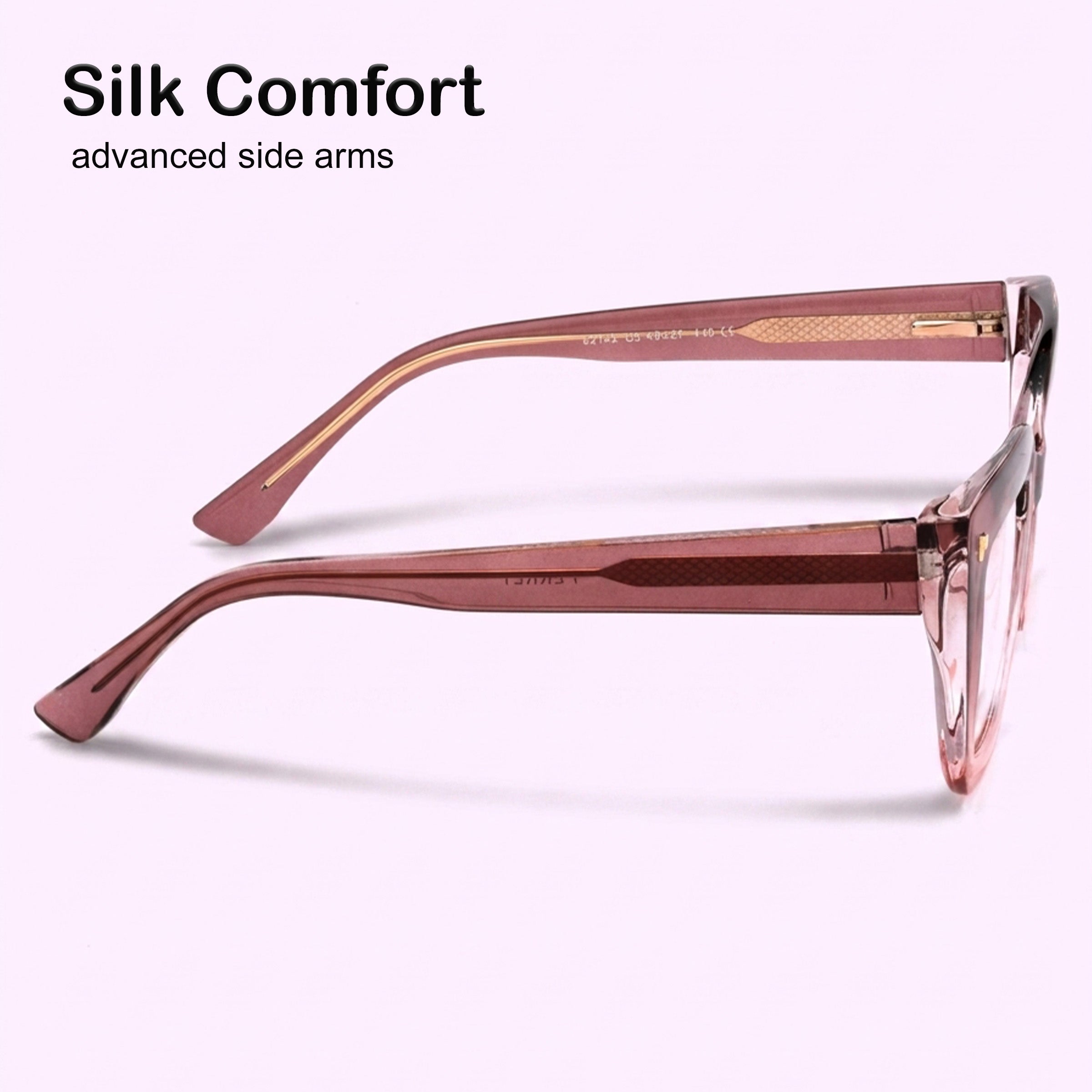 PERKEY Full Rim Retro Square Blue Light Cut & Antiglare Computer Eyeglasses For Women  - OPTL0016-C3