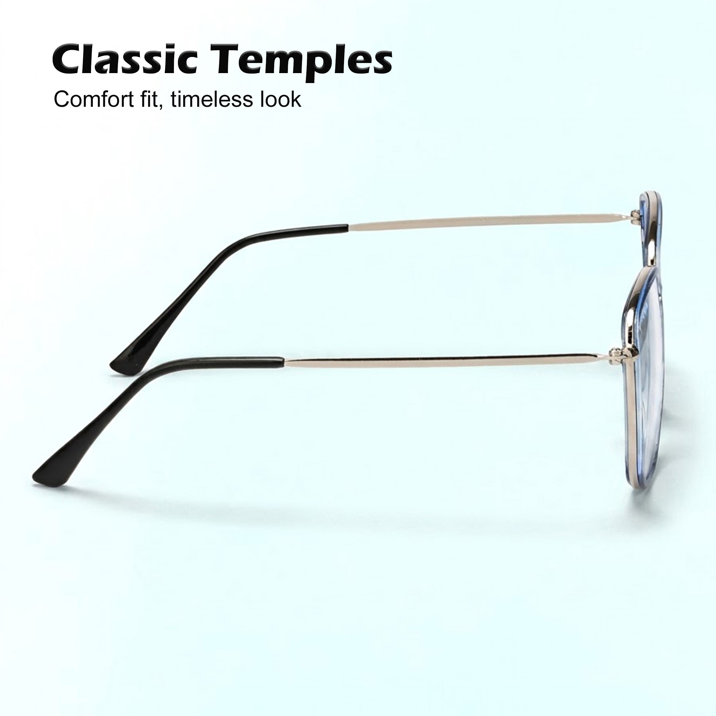 Royal Son Square Blue Ray Cut Men Women Eye Glasses - SF0015-C2
