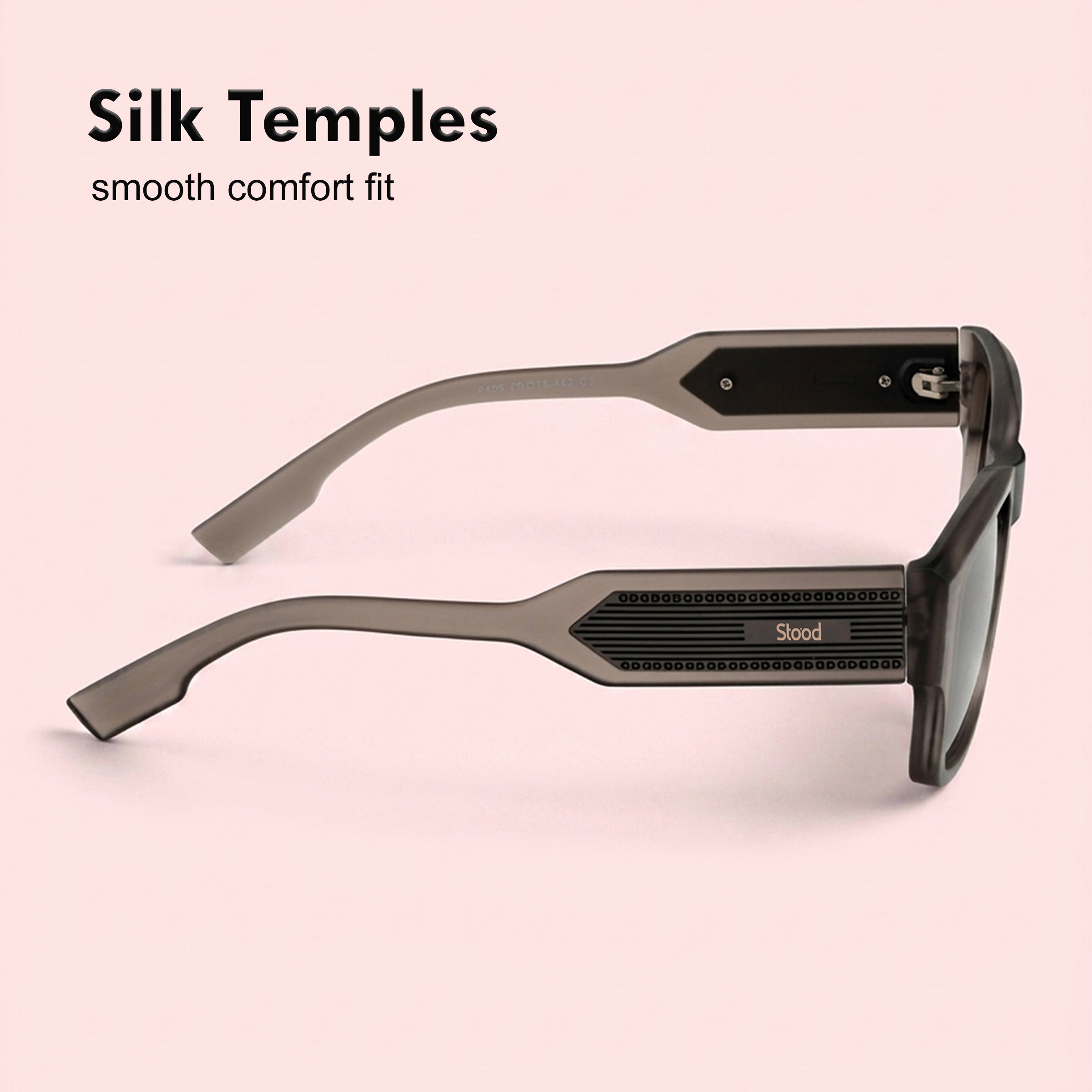 Stood Square Black Polarized UV Protection Chashma For Men & Women New Style – SG-STD0029-C2