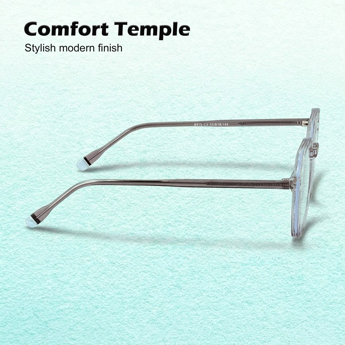 Royal Son Polygon Stylish White Men Spectacles Frame Eye Protection Laptop - SF0025-C3