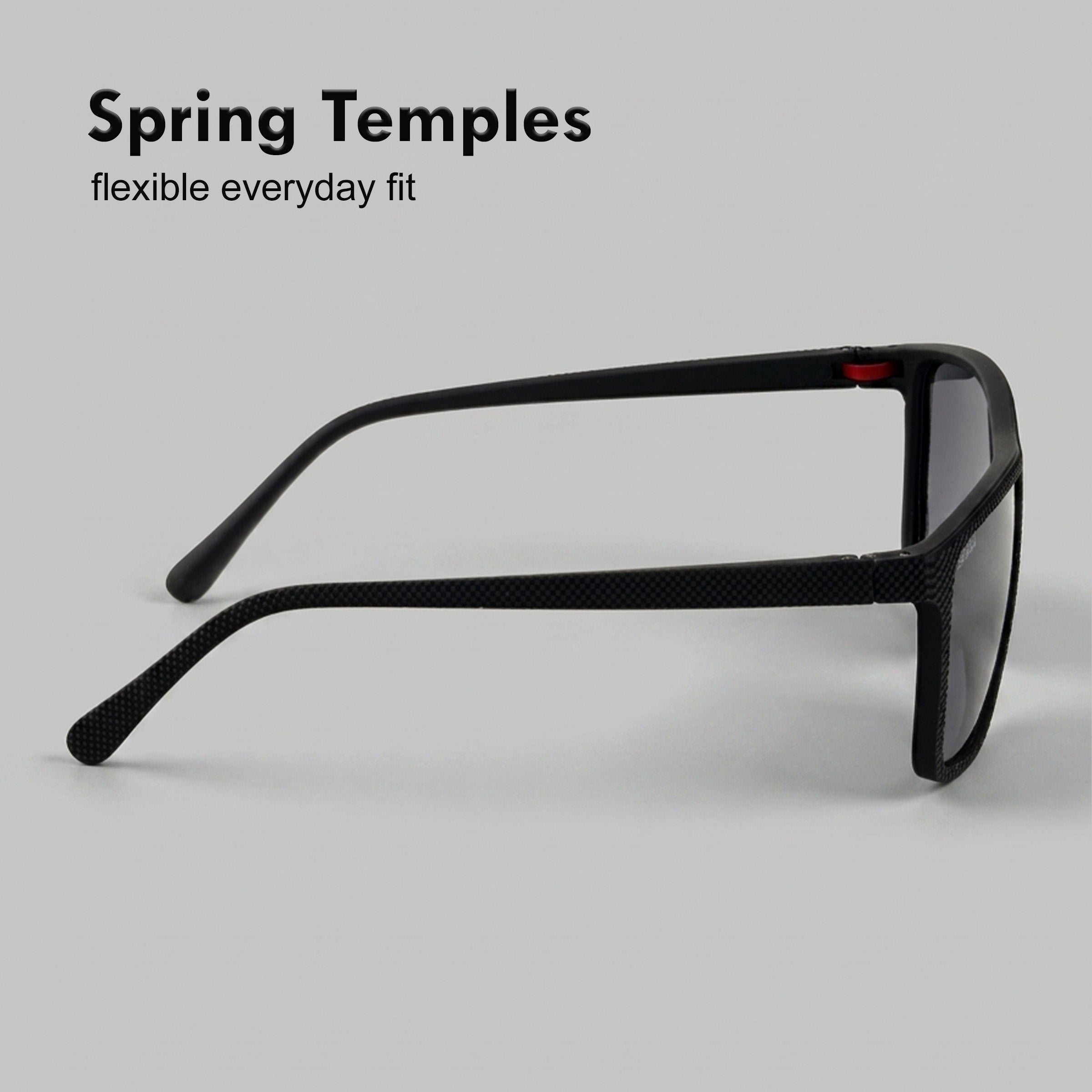 Stood Square Black Polarized UV Protection Sunglasses For Men & Women Stylish – SG-STD0022-C1