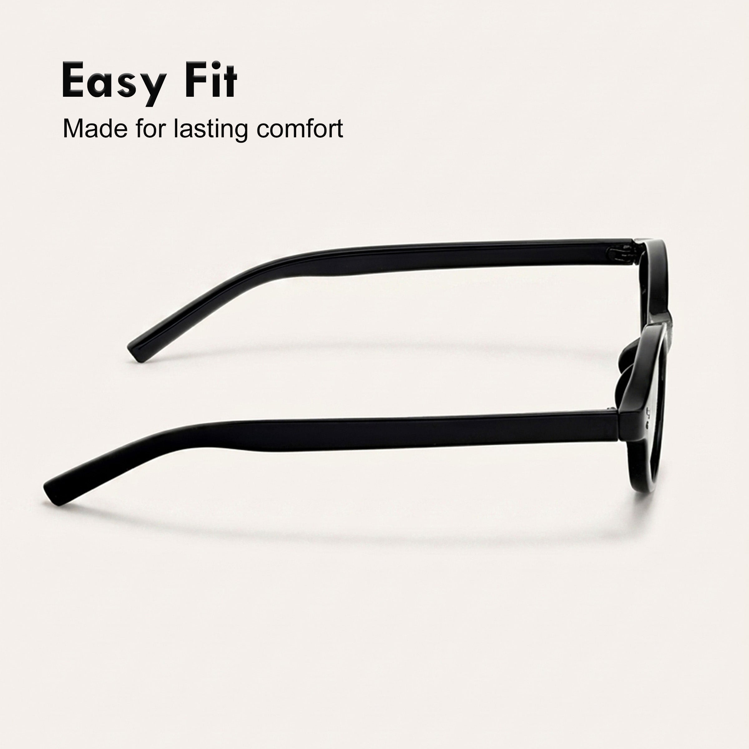 Stood Narrow Oval Black UV Protection Sunglasses For Men & Women Stylish – SG-STD0015-C1