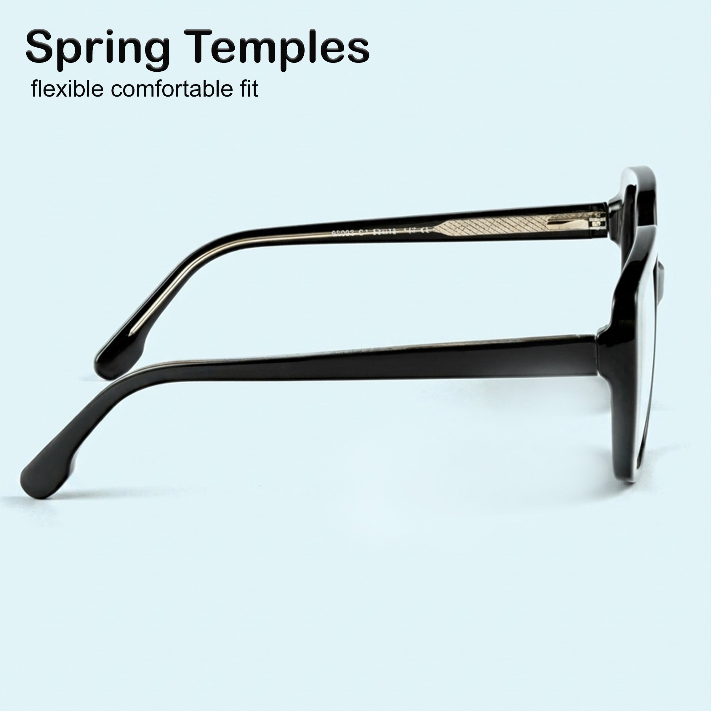 PERKEY Full Rim Square-Oversized Computer Glasses For Eye Protection Spectacles Frames Men Women - OPTL007-C1
