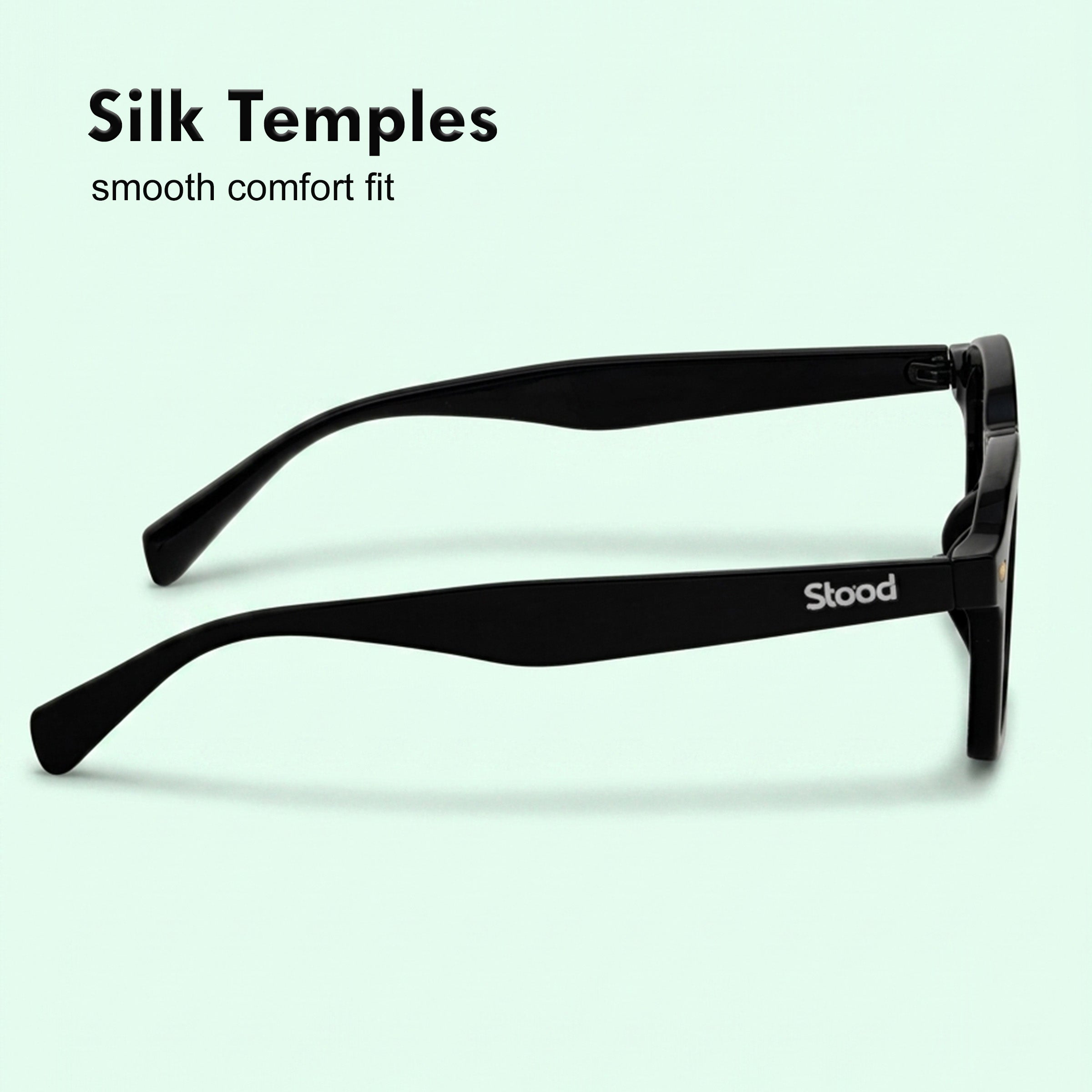 Stood Retro Square Black UV Protection Sunglasses For Men & Women Stylish – SG-STD0024-C1