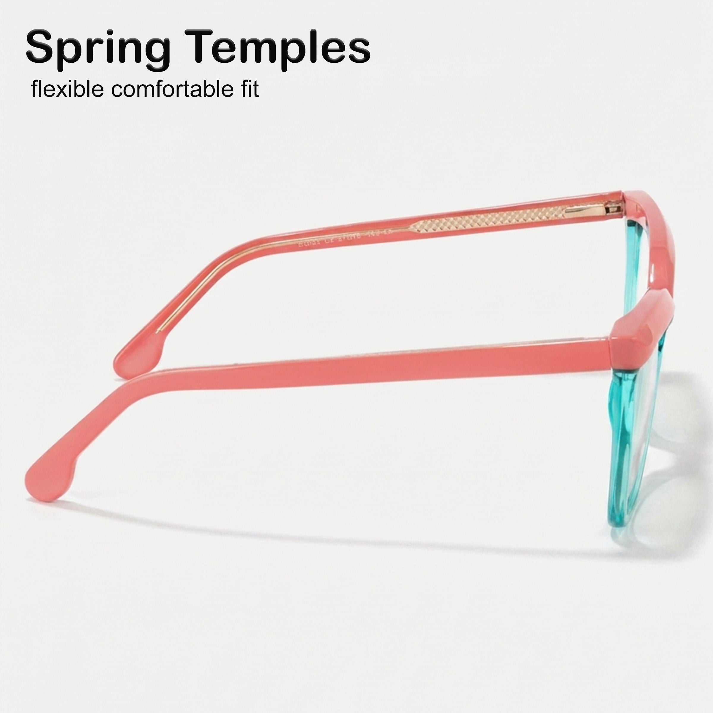 PERKEY Full Rim Oversized-Cat Eye Blue Light Blocking glasses Spectacles Frames Women - OPTL006-C3