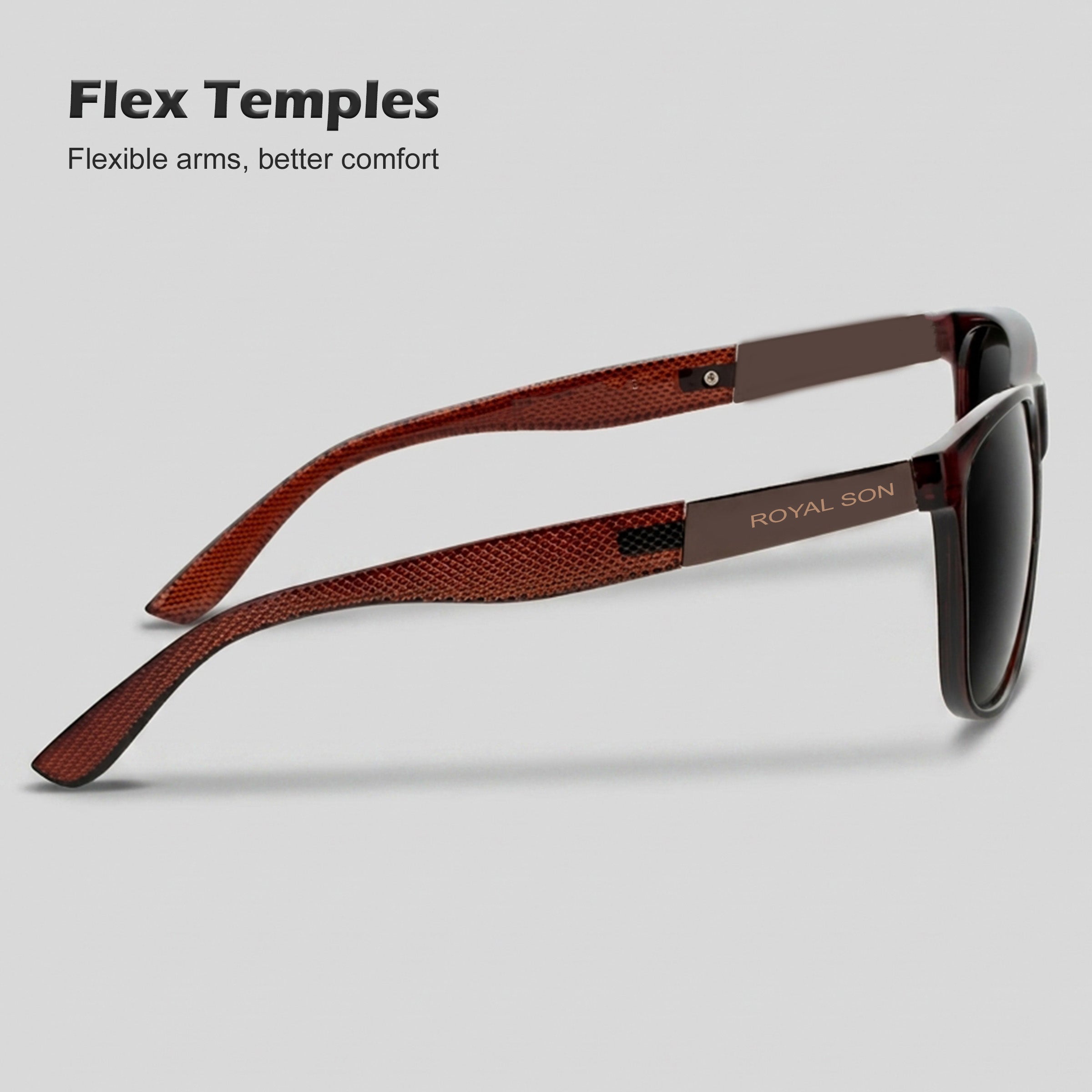 Royal Son Square Polarized Men Women Sunglasses - CHI00121-C2