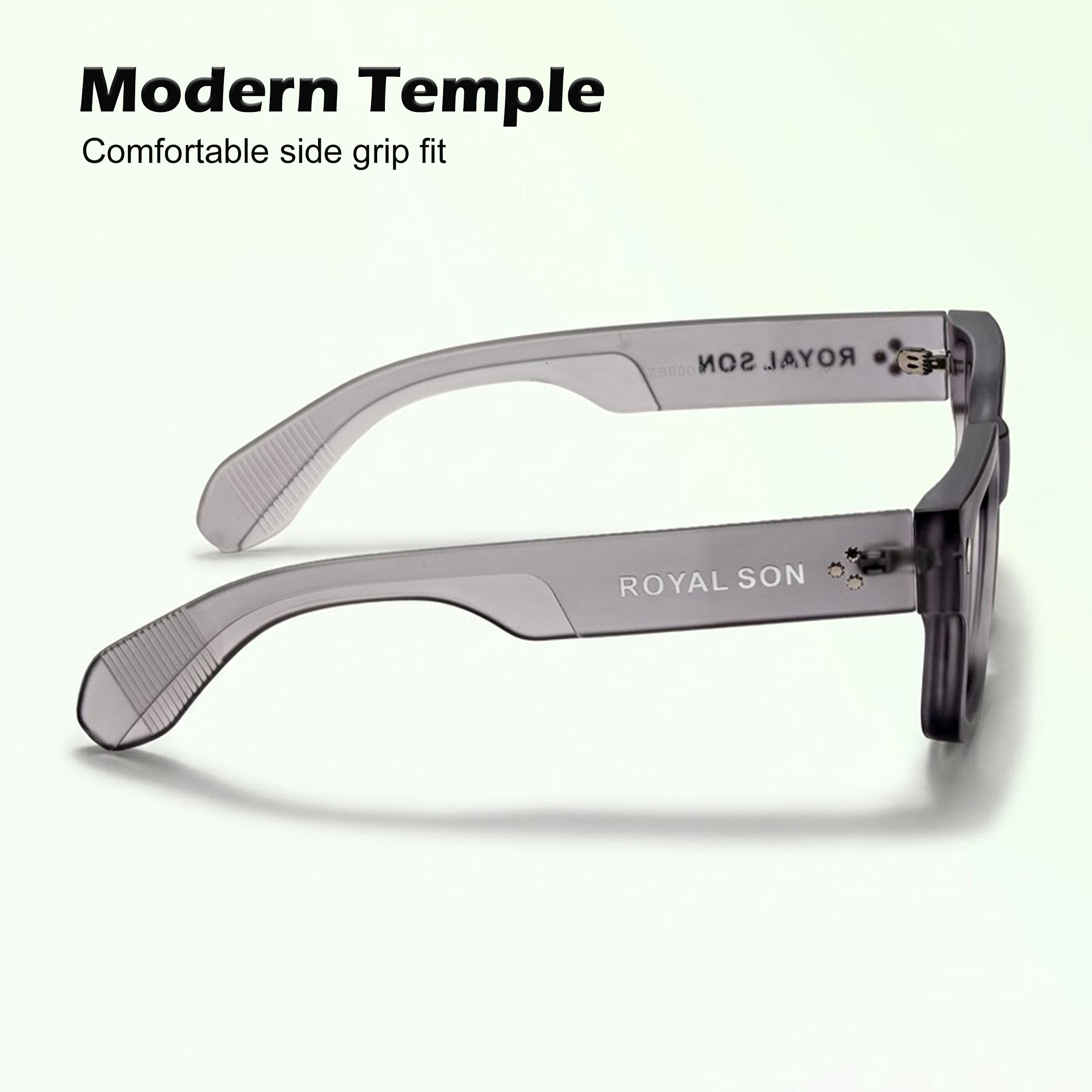 Royal Son Polarized Square Black Lens UV Protection Sunglasses for Men & Women - SG-RS1115-C2