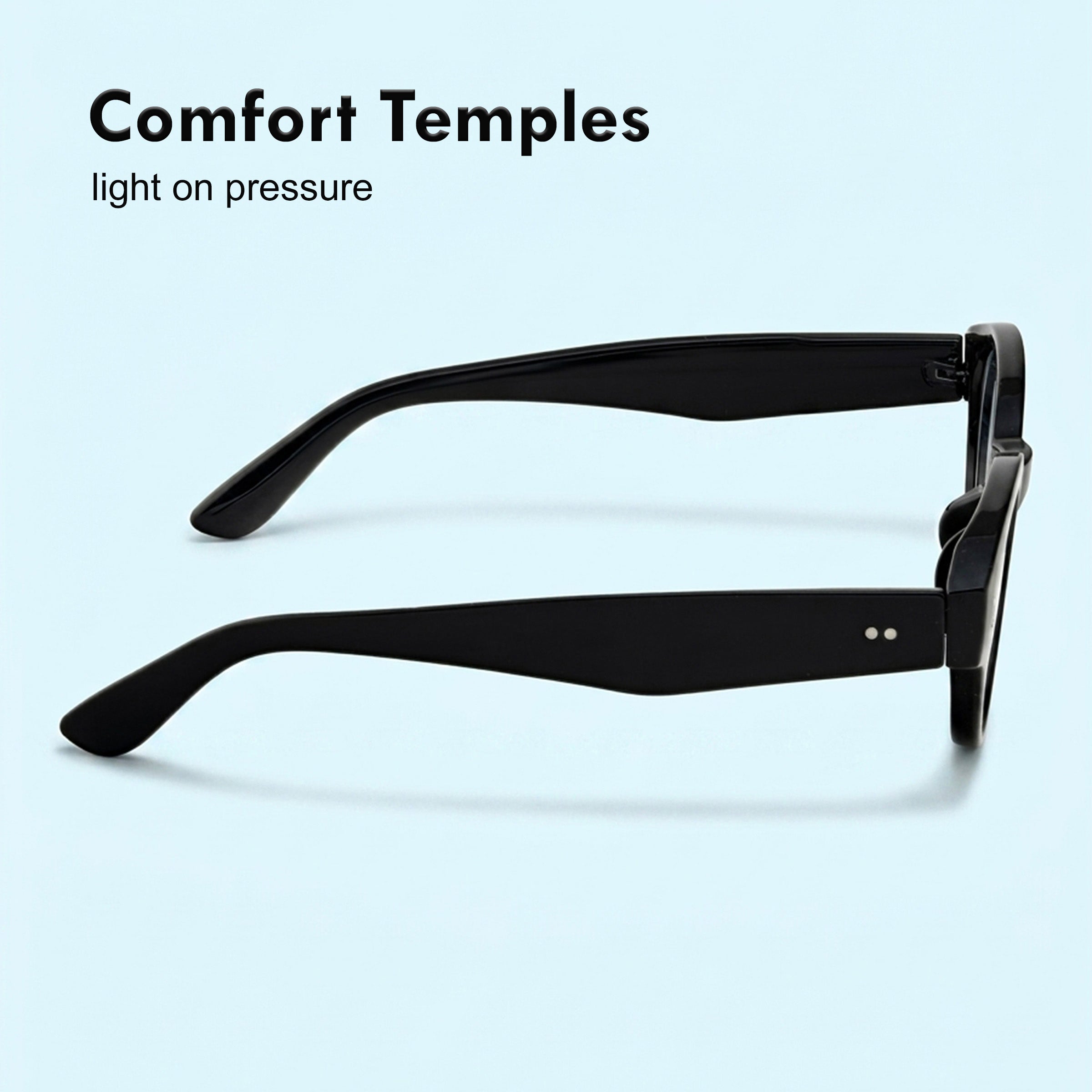 Stood Oval Black UV Protection Sunglasses For Men & Women Stylish – SG-STD0030-C1