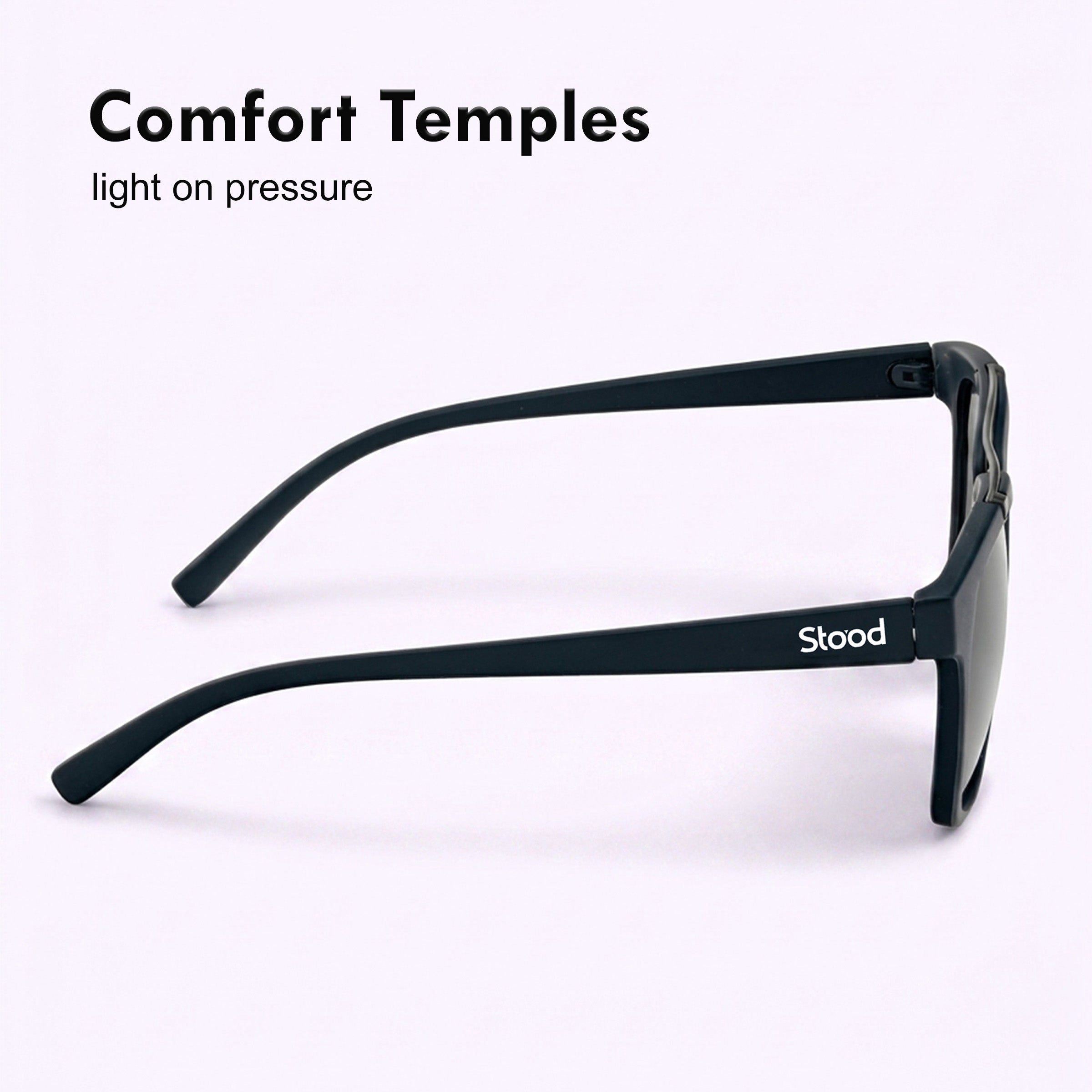 Stood Retro Square Black UV Protection Goggles For Men & Women Sunglasses – SG-STD0021-C3