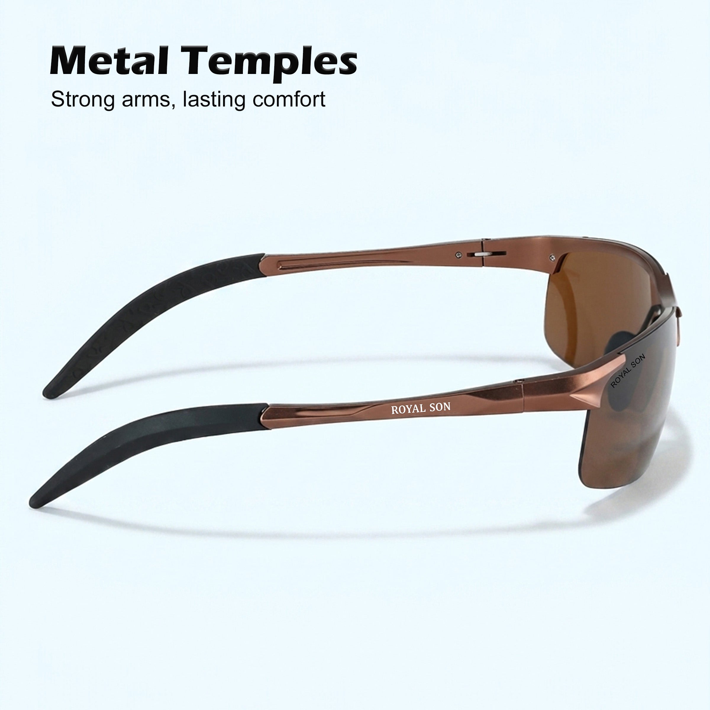 Royal Son Wrap-Around Polarized Men Sunglasses - CHI0094-C3