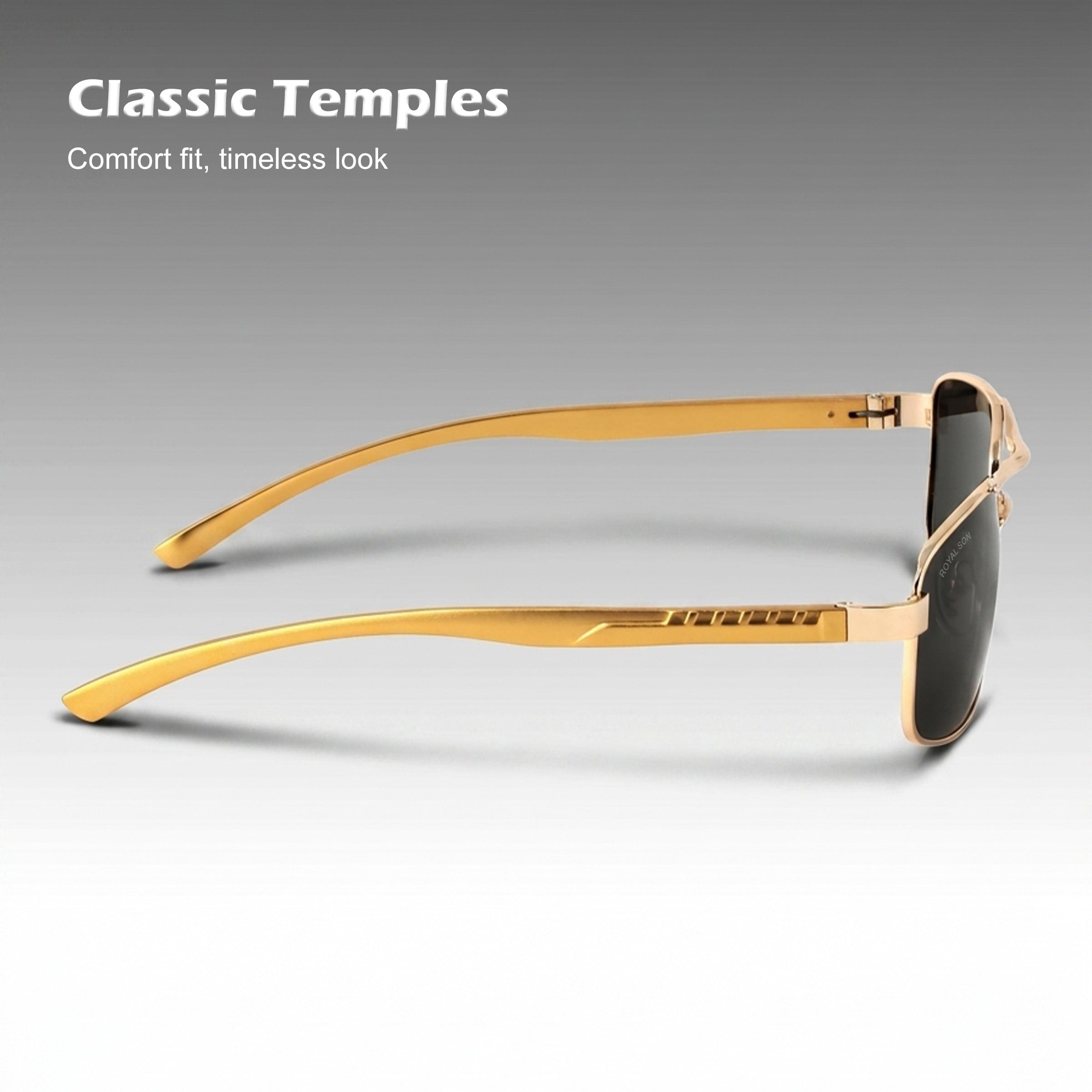 Royal Son Rectangular Polarized Men Sunglasses - CHI0085-C4
