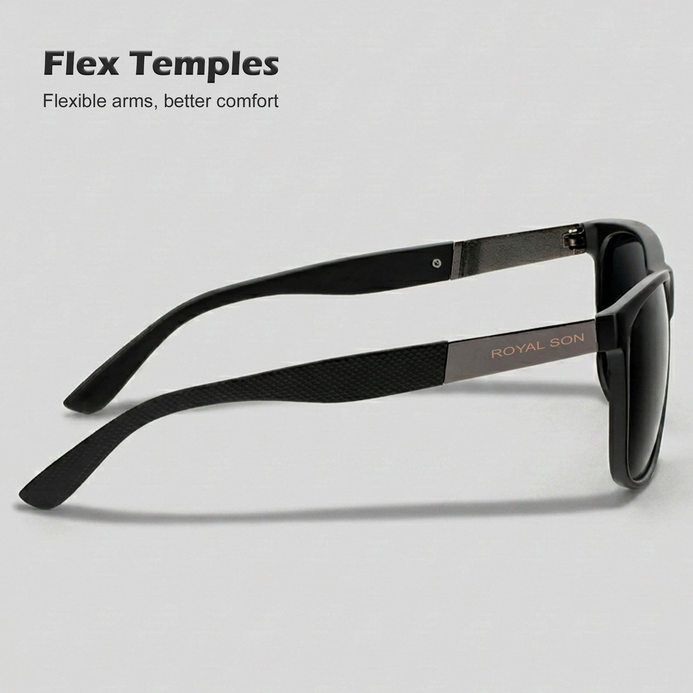 Royal Son Square Polarized Men Women Sunglasses - CHI00121-C1