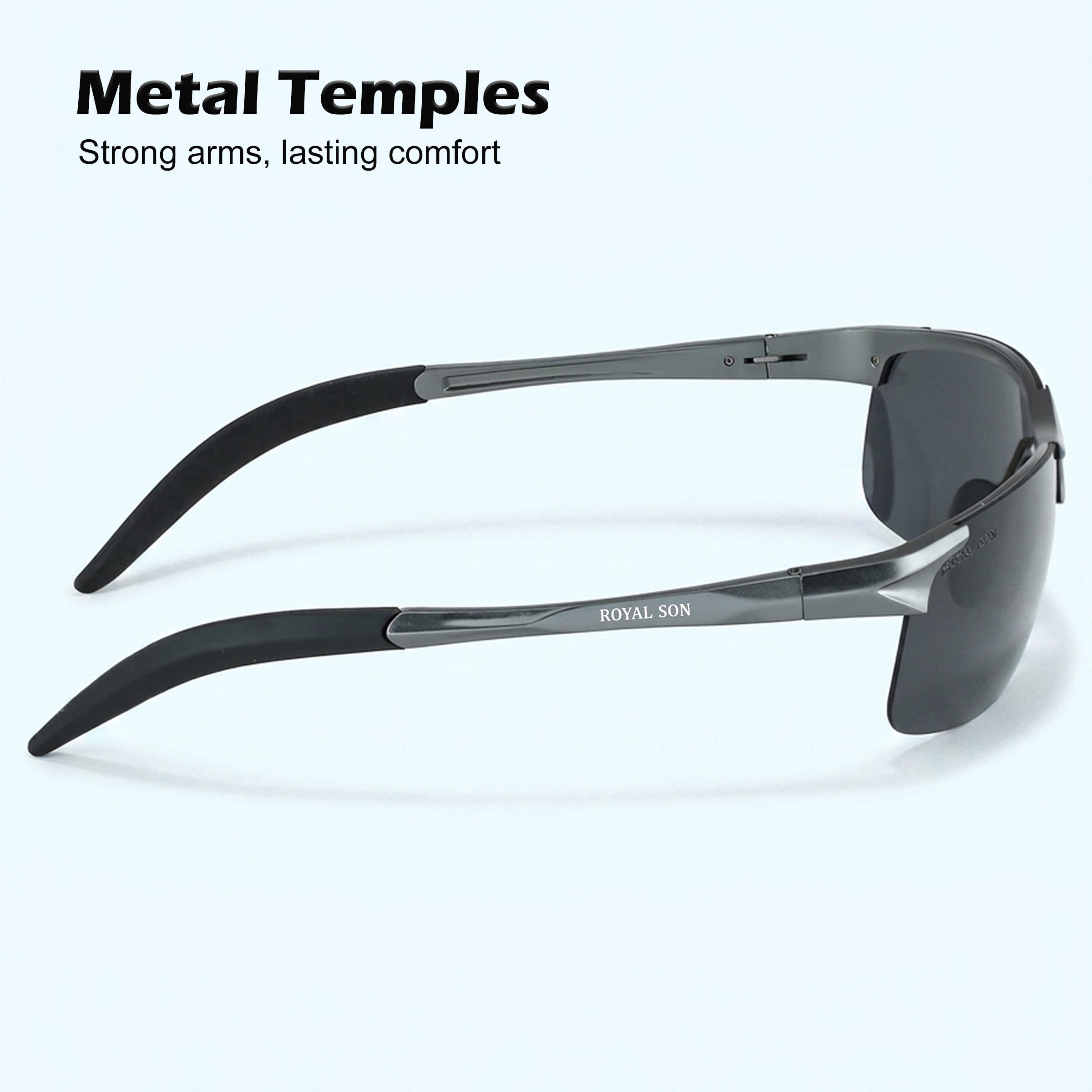 Royal Son Wrap-Around Polarized Men Sunglasses - CHI0094-C2