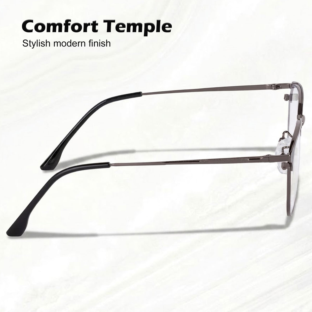 Royal Son Square Black Computer Glasses Blue Light Blocking Spectacles Frames Men Women - SF0087-C1