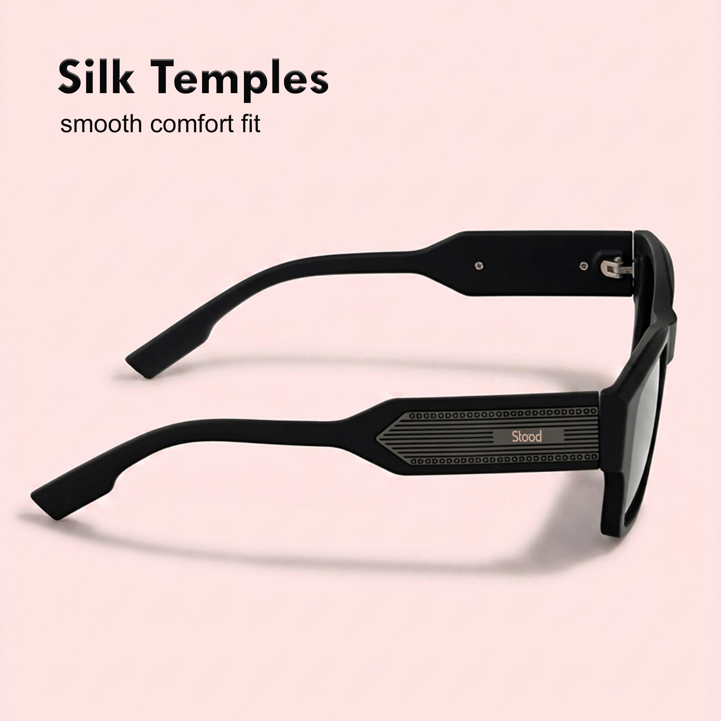 Stood Square Black Polarized UV Protection Sunglasses For Men & Women Stylish – SG-STD0029-C1