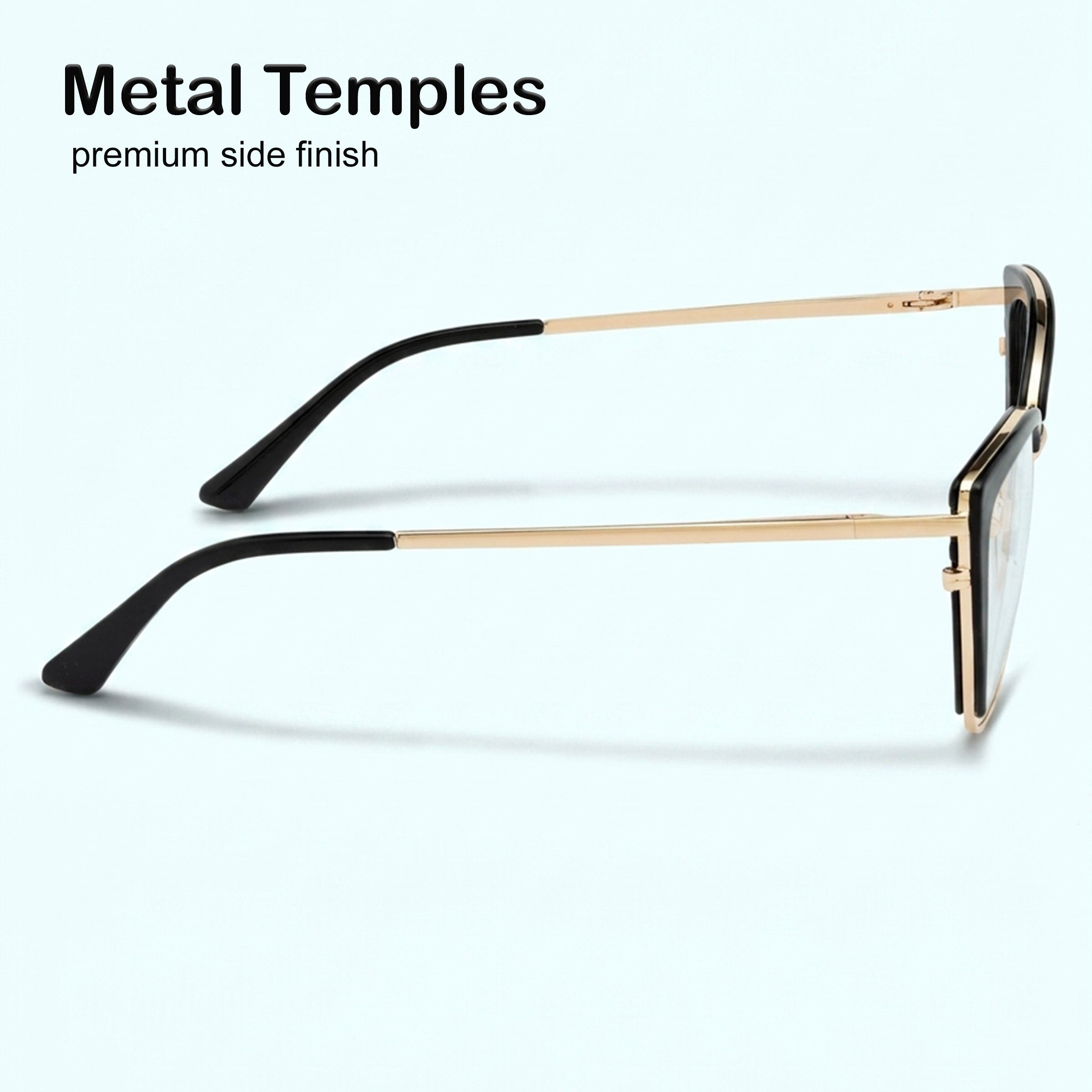 PERKEY Full Rim Cat Eye Blue Light Cut & Antiglare Computer Eyeglasses For Women - OPTL0018-C1