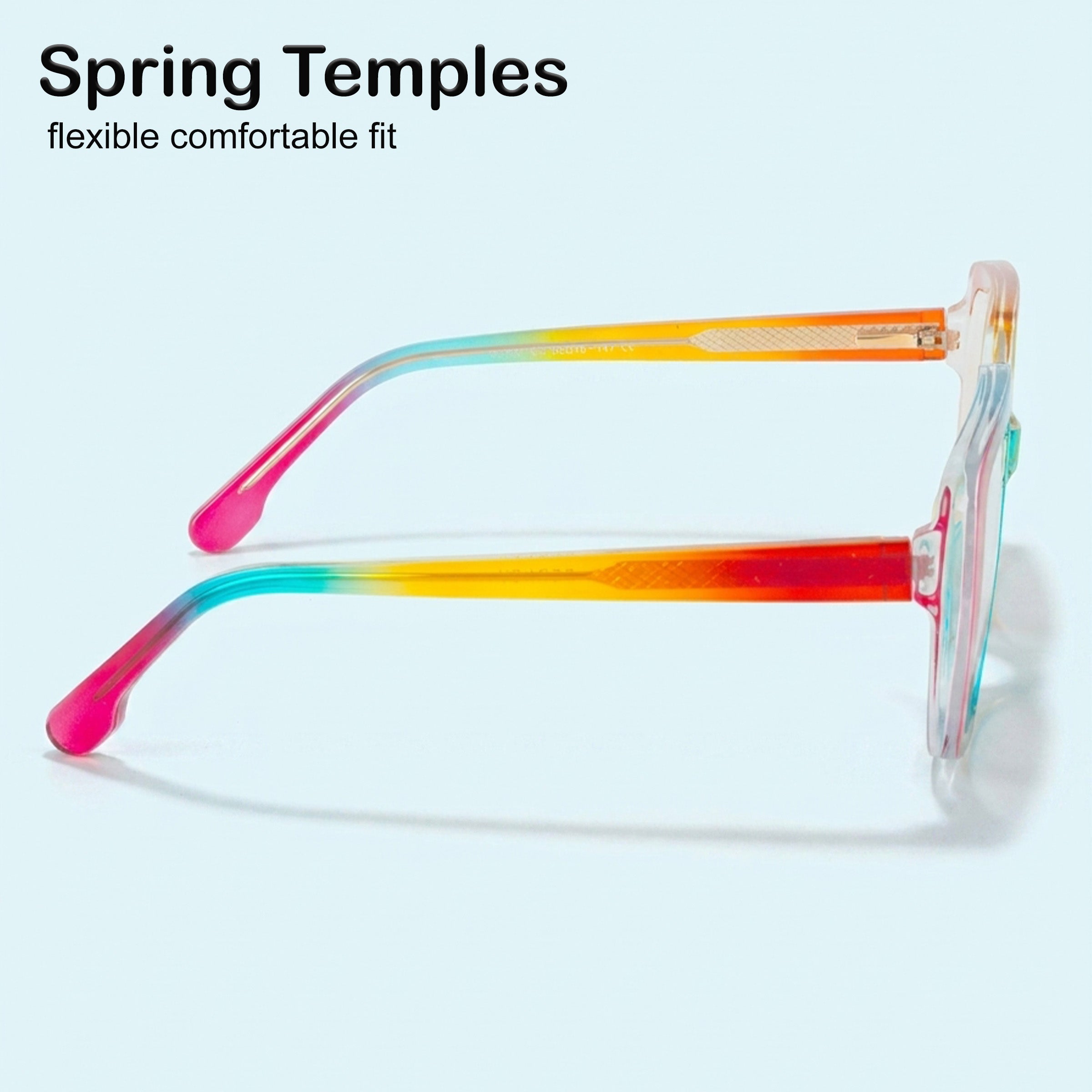 PERKEY Full Rim Square-Oversized Blue Light Blocking glasses Spectacles Frames Men Women - OPTL007-C3