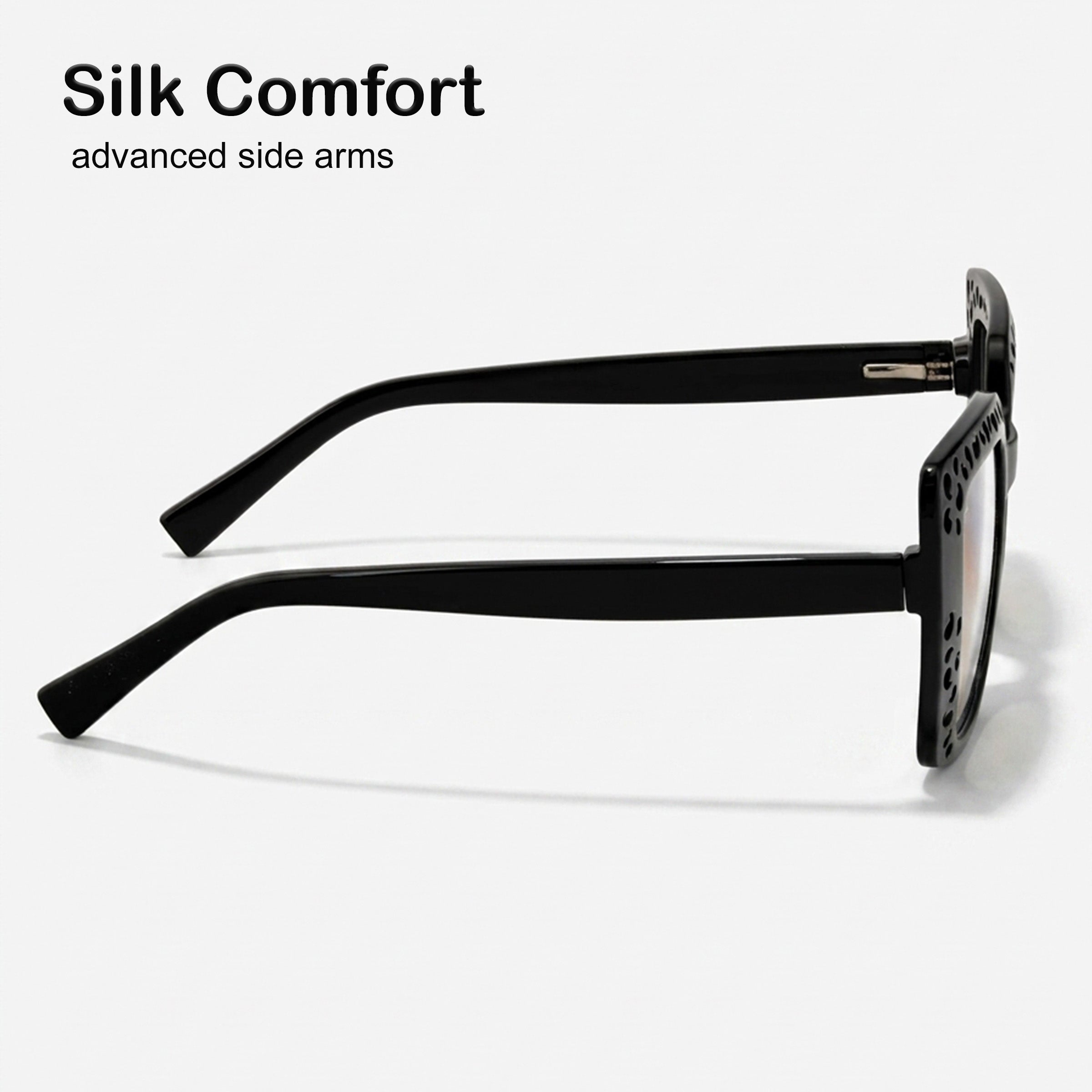 PERKEY Square Full Rim Computer Glasses for Women - OPTL0020-C1