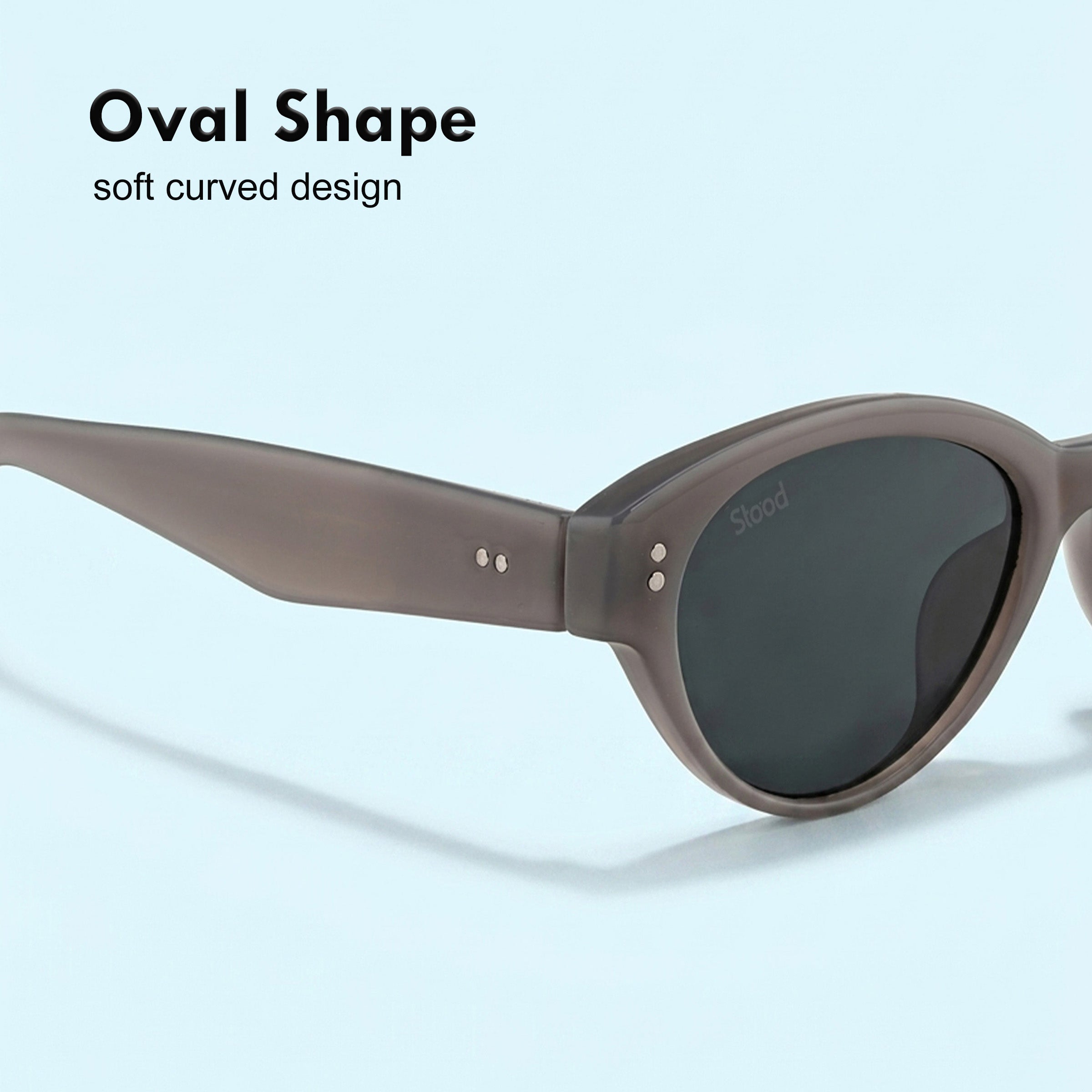 Stood Oval Black UV Protection Goggles For Men & Women Sunglasses – SG-STD0030-C2