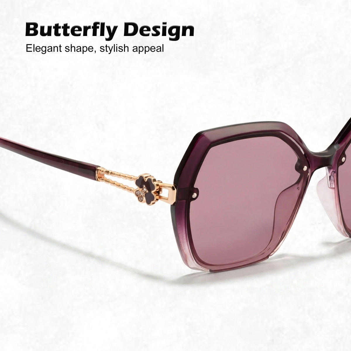 Royal Son Oversized Butterfly UV Protected Women Sunglasses - CHIWM00115-C5