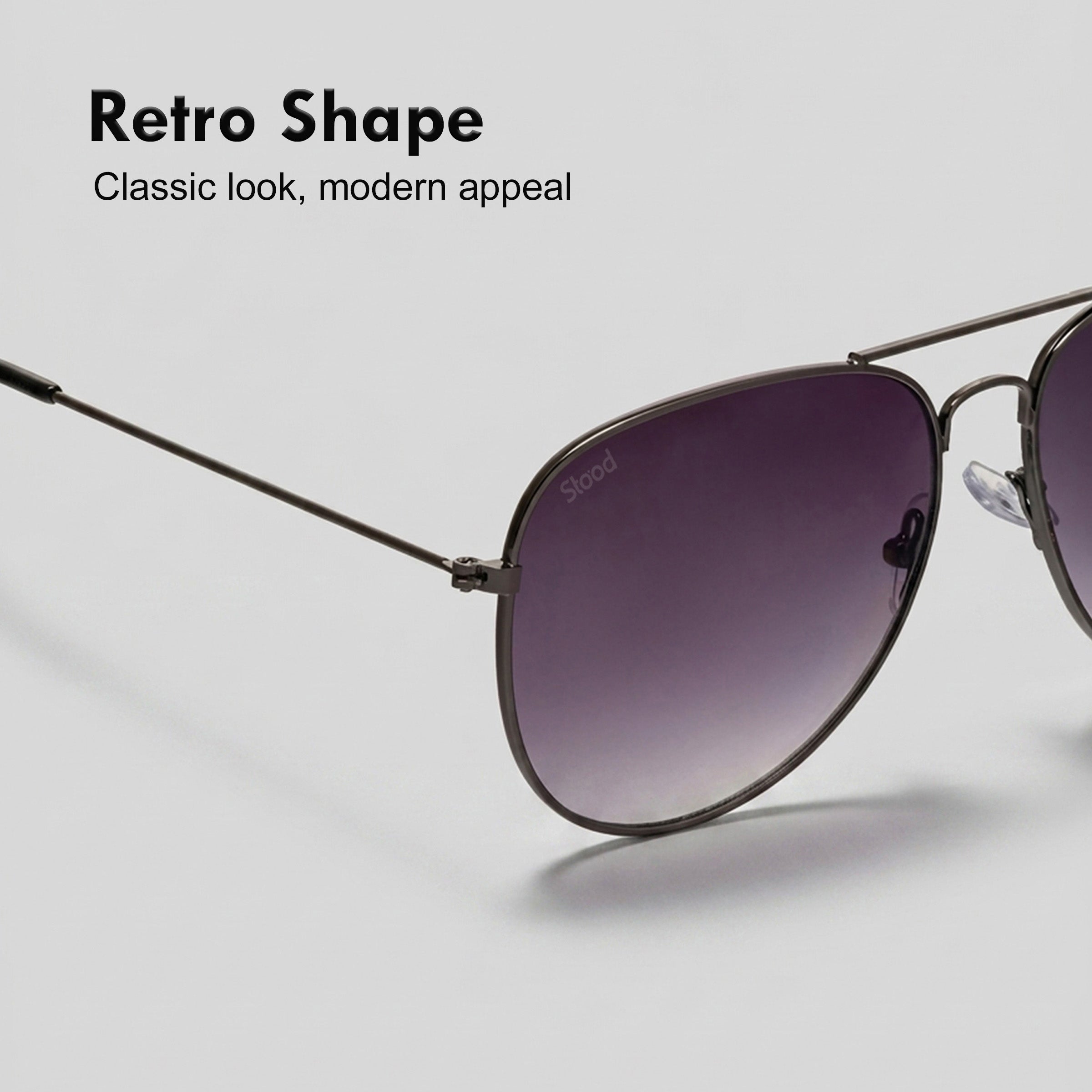 Stood Black UV Protection Sunglasses For Men & Women Stylish – SG-STD0031-C1
