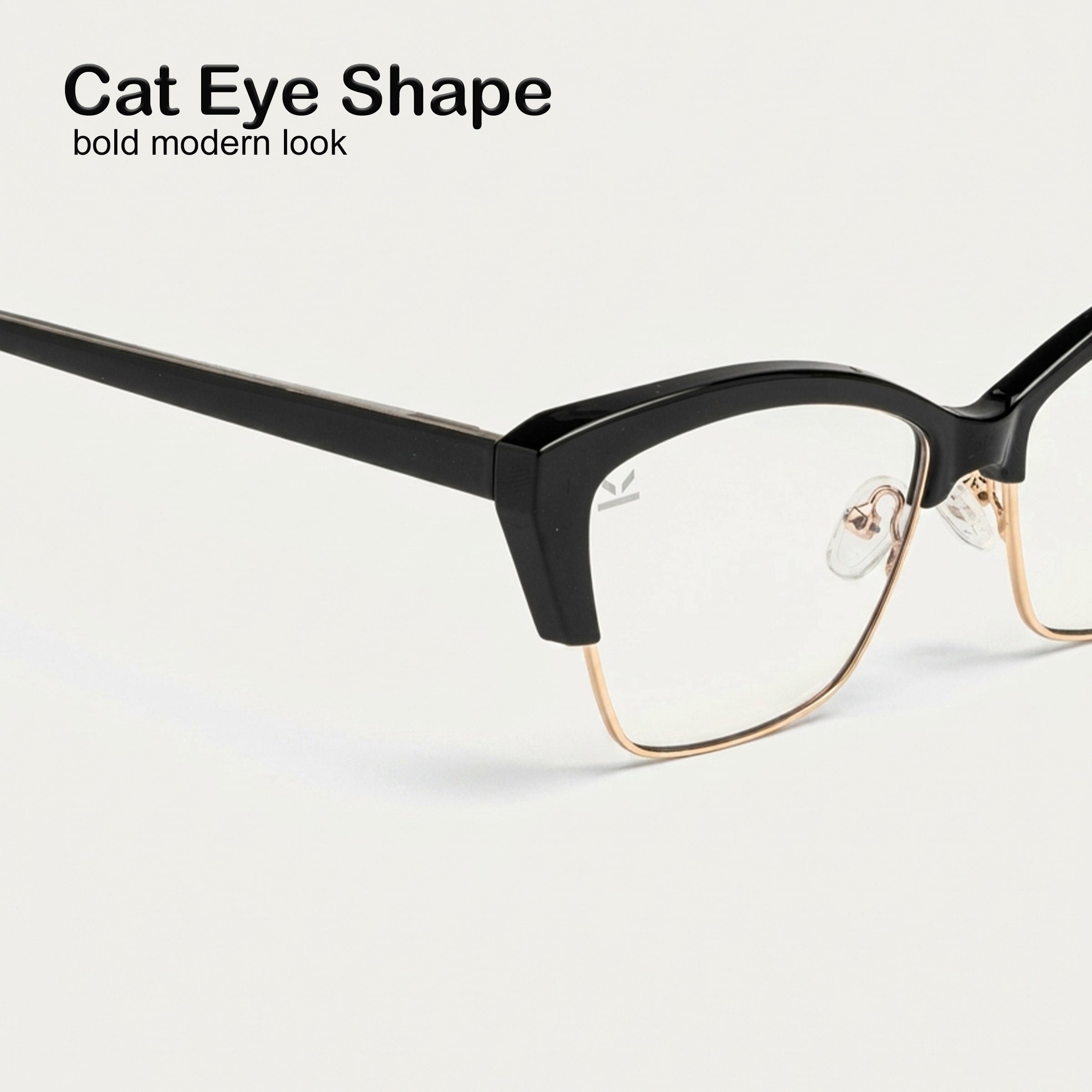 PERKEY Cat Eye Computer Glasses For Eye Protection - OPTL0015-C1