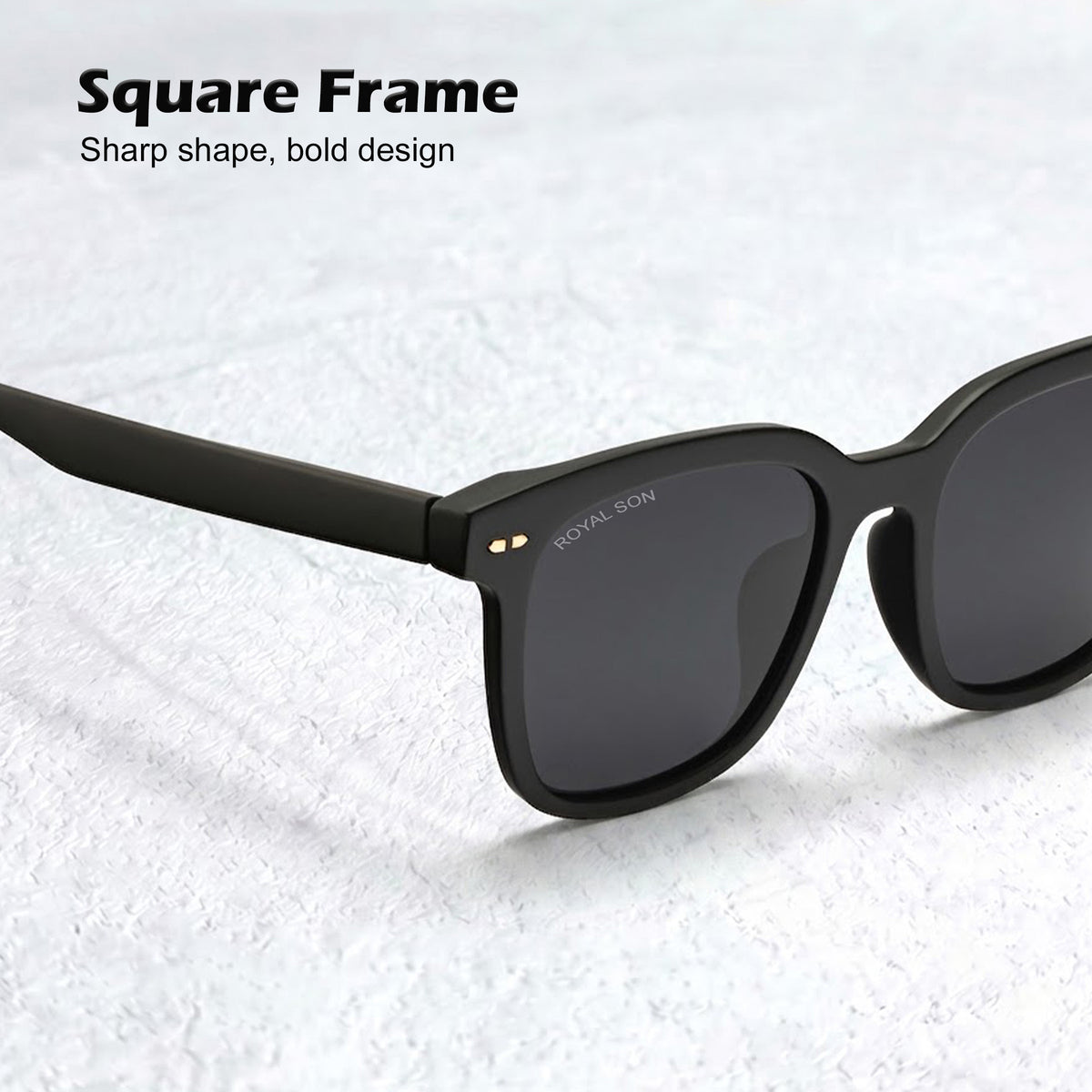 Royal Son Square UV Protection Men Women Sunglasses - CHI00127-C5