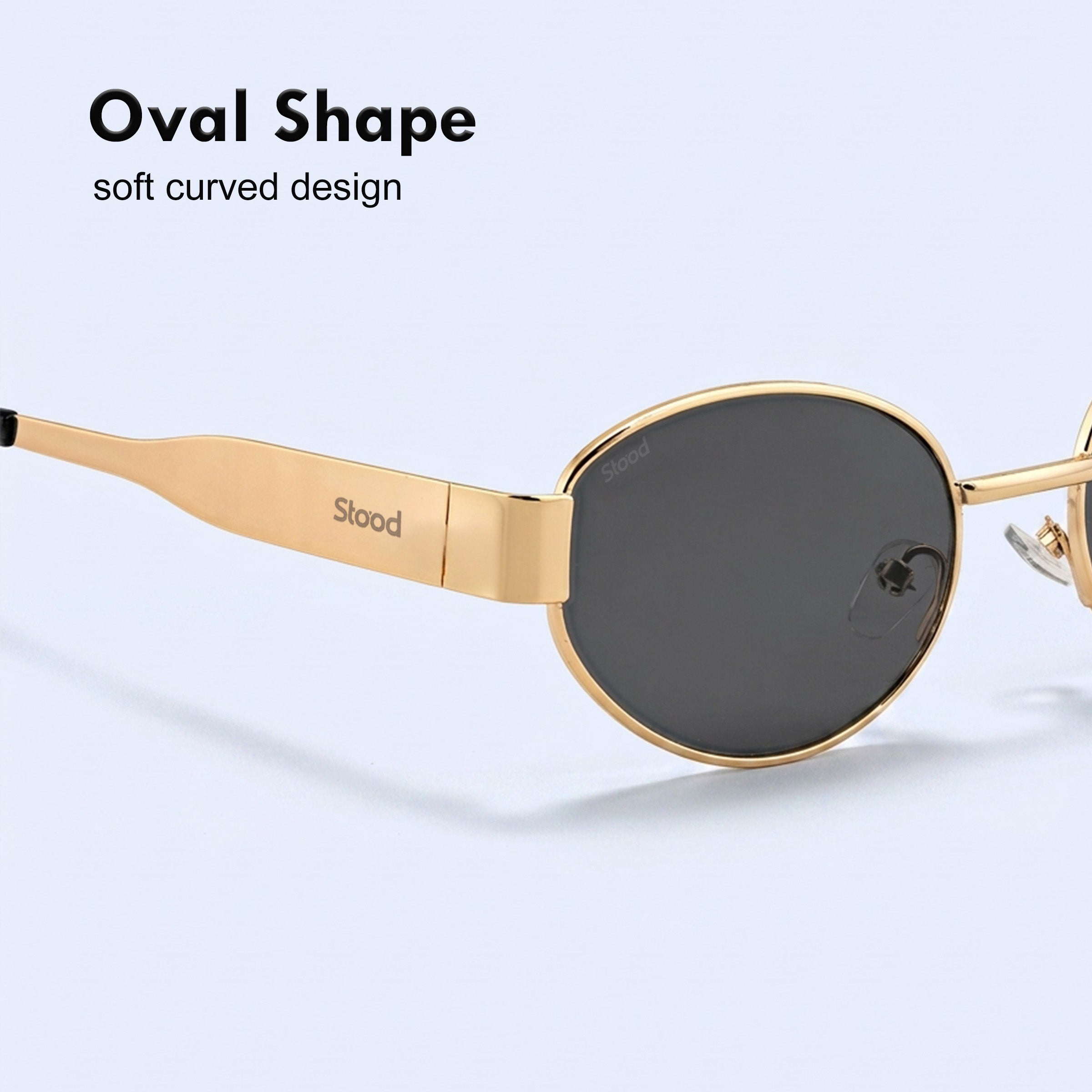 Stood Oval Black Sun Glasses For Men For Men & Women Stylish – SG-STD0023-C3