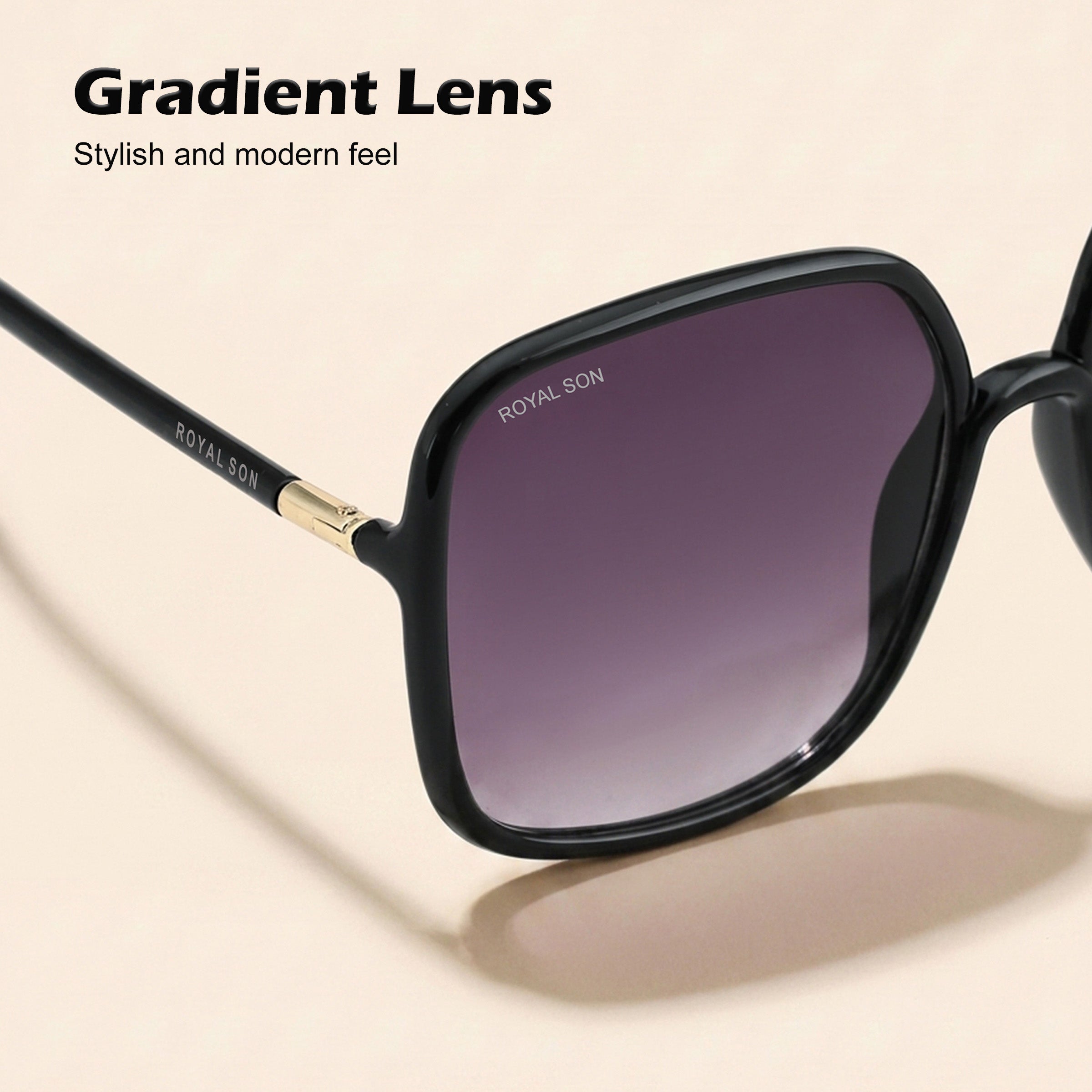 Royal Son Oversized Square UV Protected Women Sunglasses - CHI0096-C1