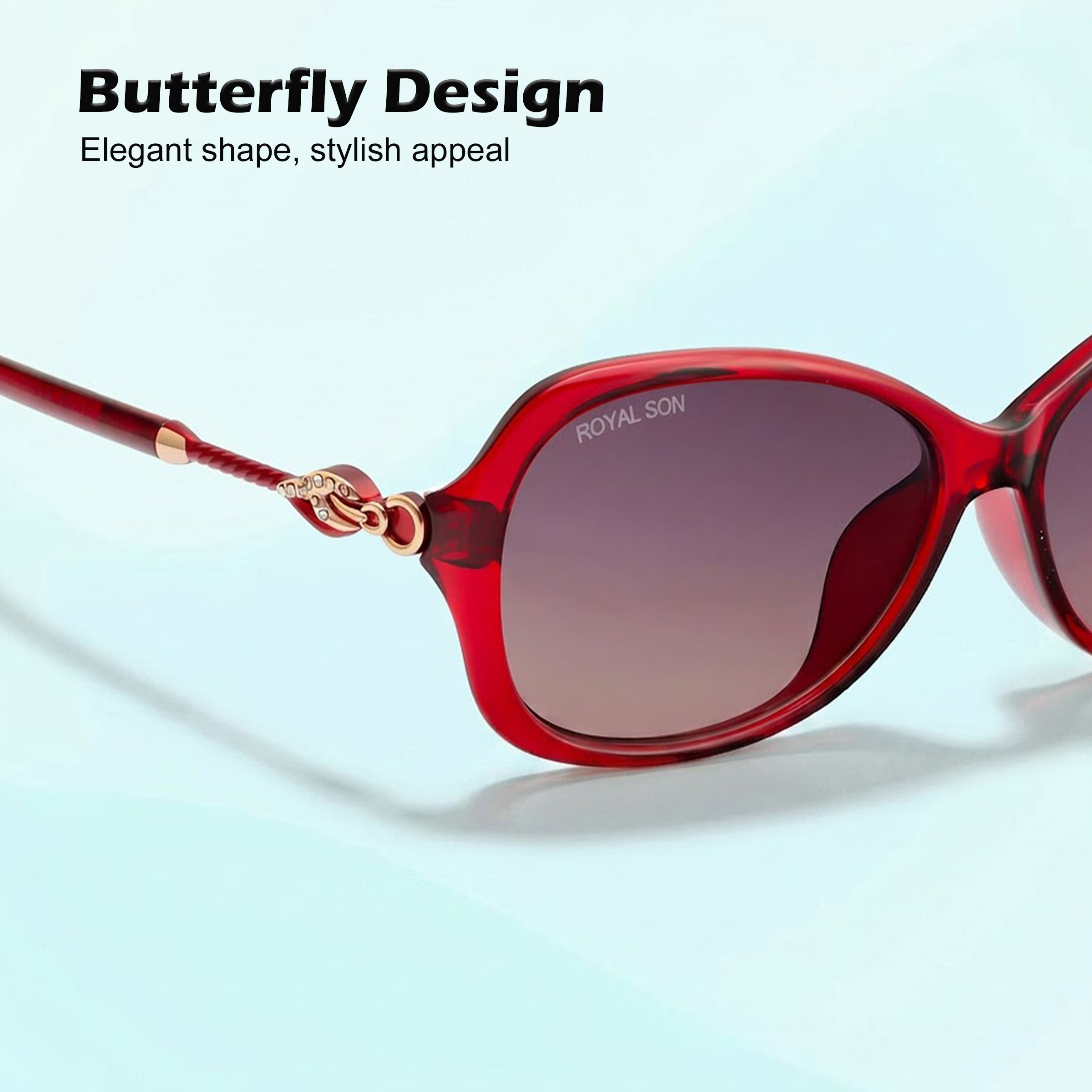 Royal Son Butterfly UV Protected Women Sunglasses - CHIWM00118-C5