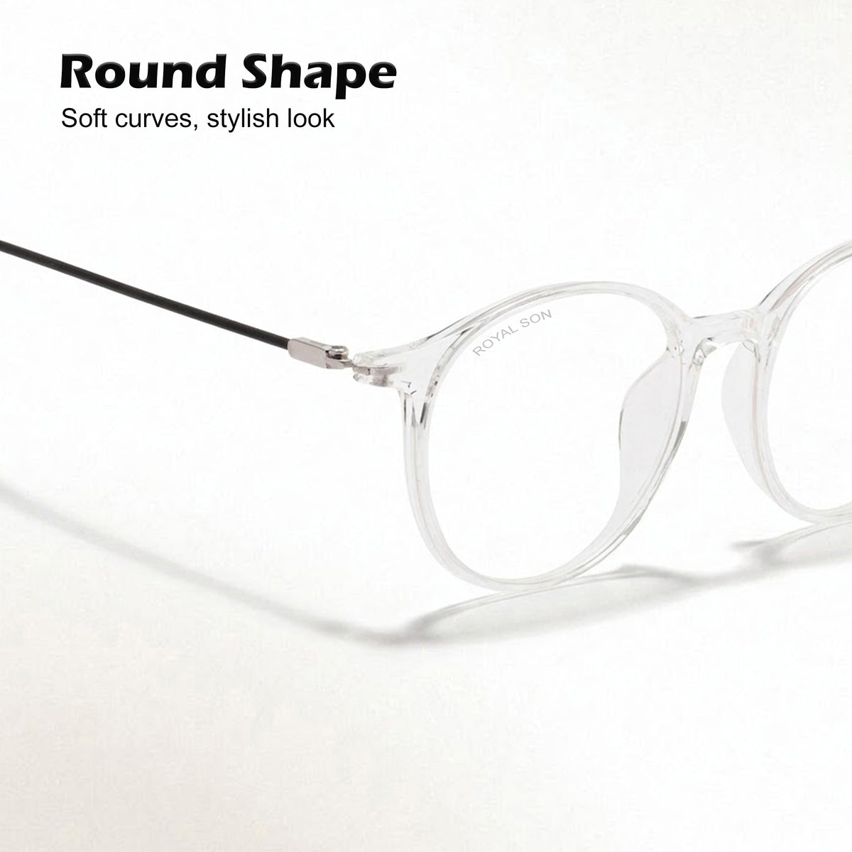 Royal Son Round  Blue Light Blocking Spectacles Frames Men Women  - SF0064-C3
