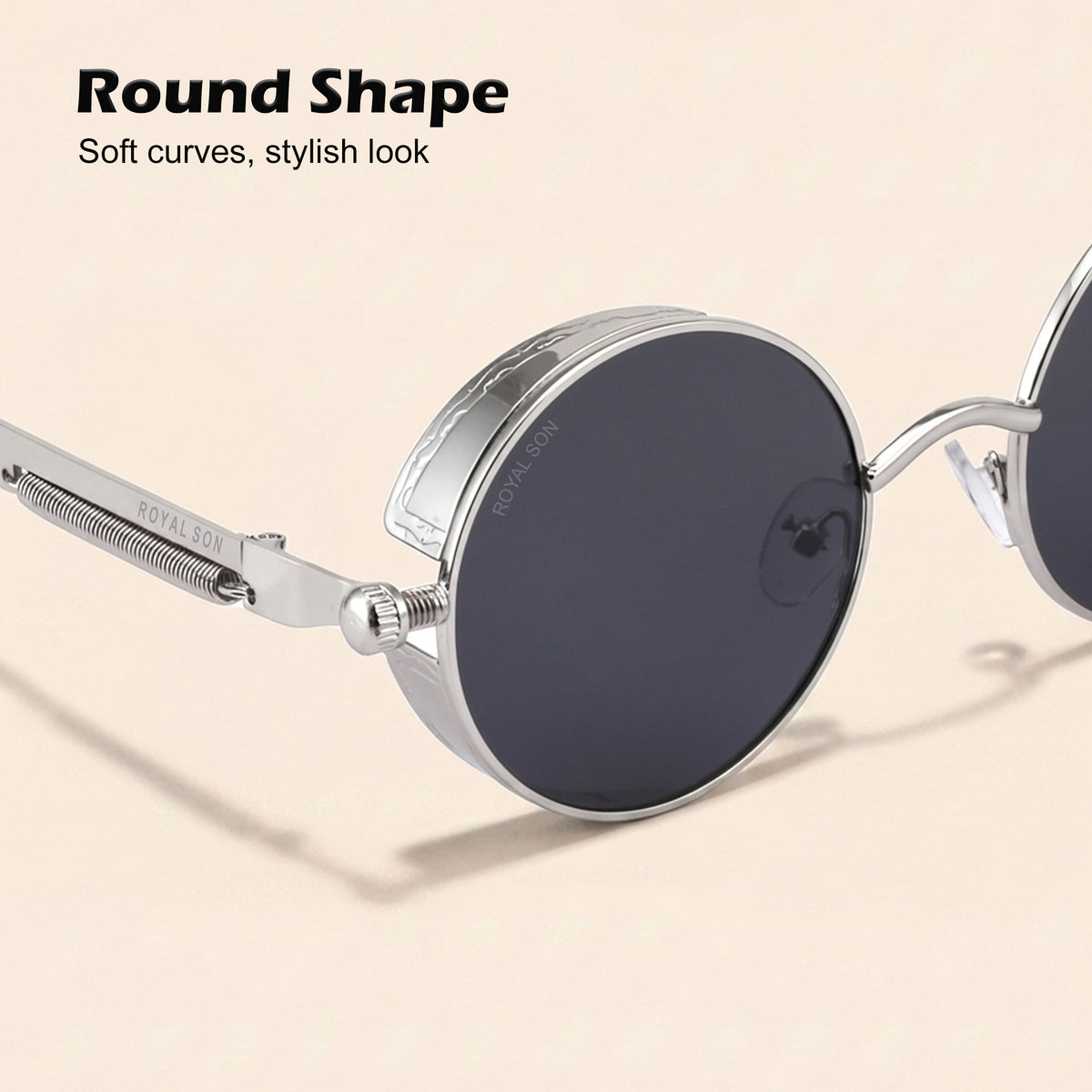 Royal Son Round Polarized Men Women Sunglasses - CHI0084-C1