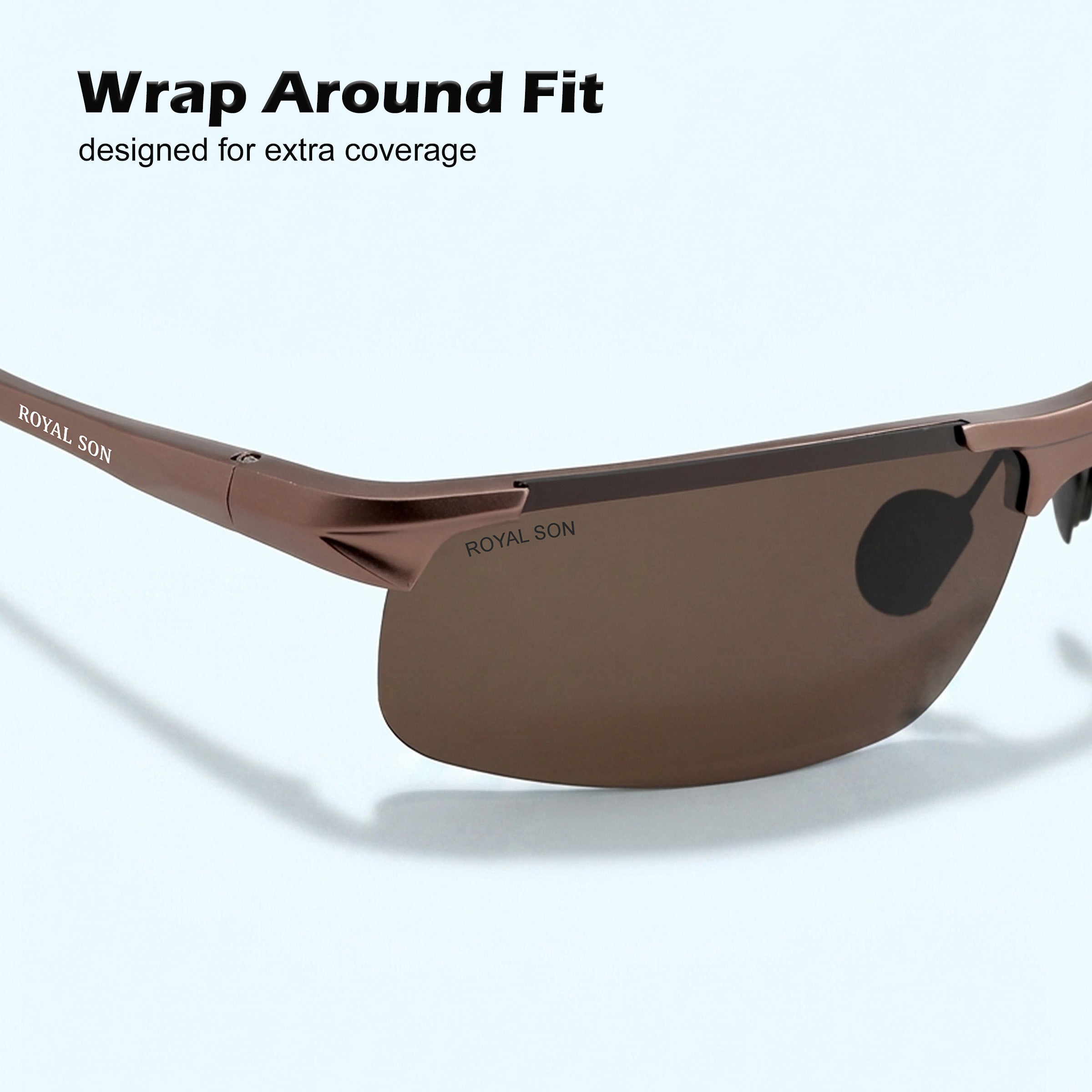 Royal Son Wrap-Around Polarized Men Sunglasses - CHI0094-C3