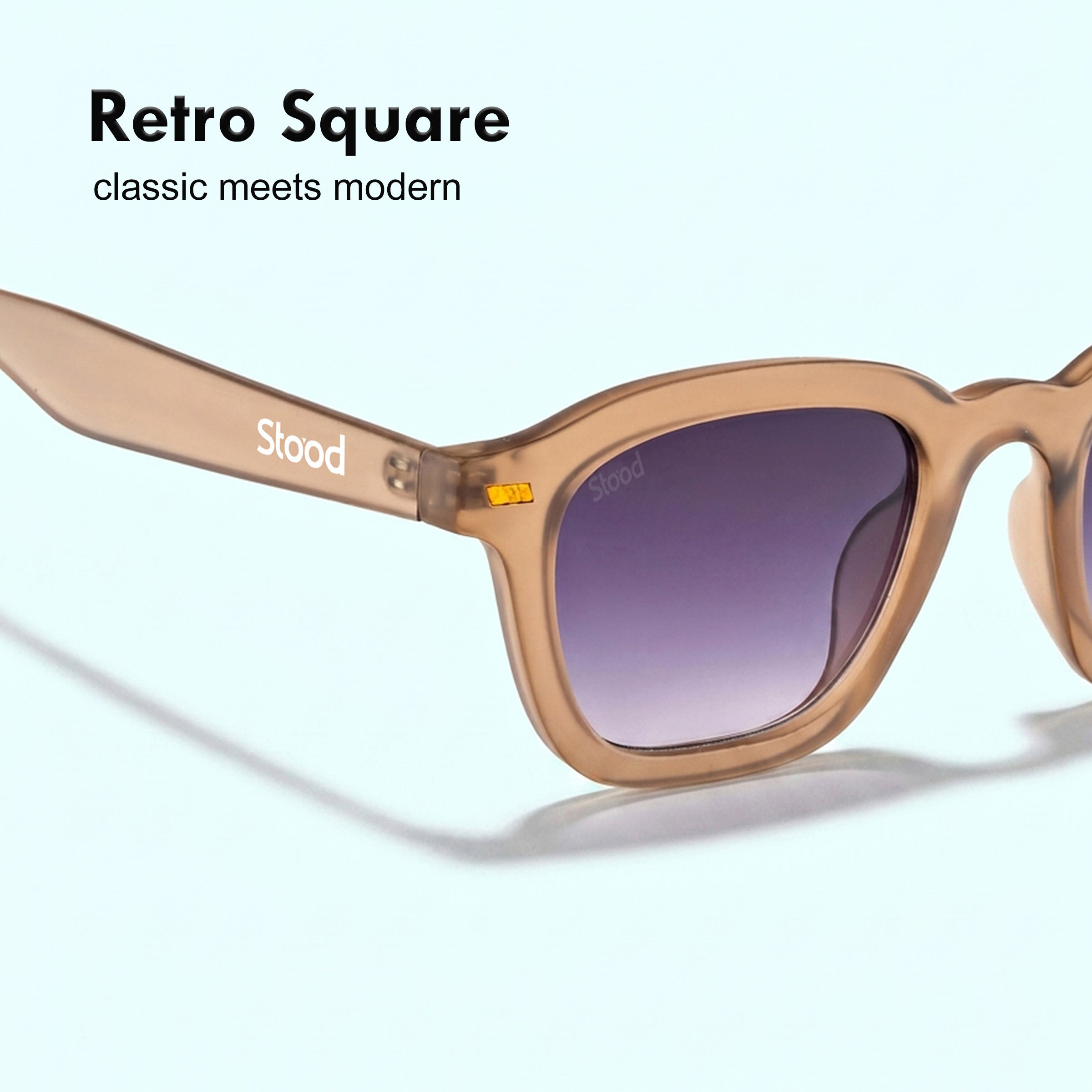 Stood Square Grey UV Protection Chashma For Men & Women New Style – SG-STD0016-C3
