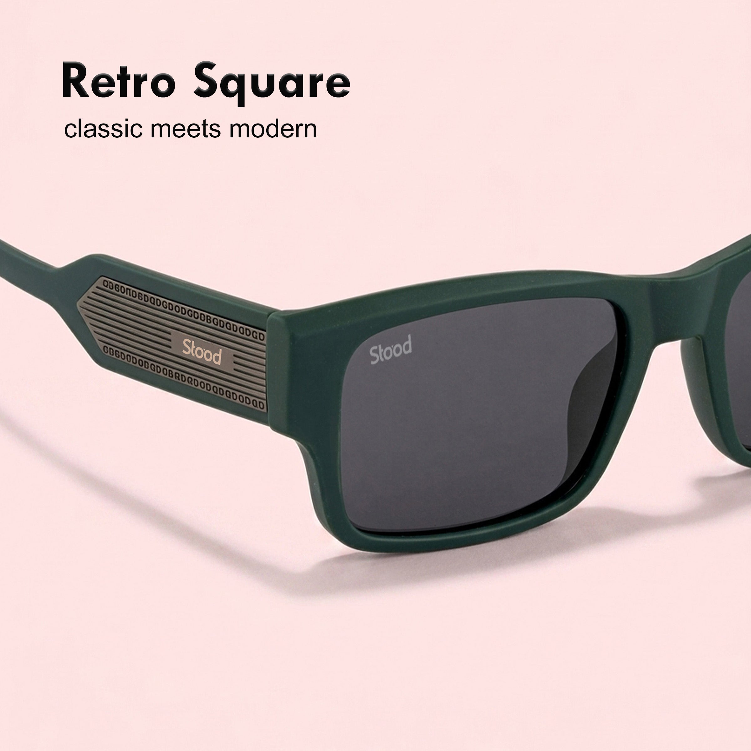 Stood Square Black Polarized UV Protection Goggles For Men & Women Sunglasses – SG-STD0029-C3
