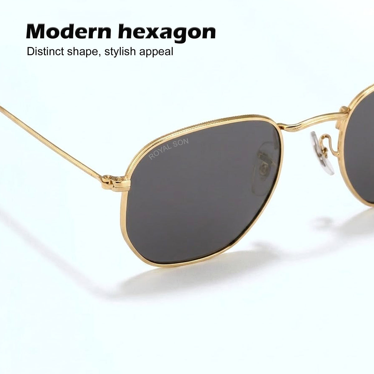 Royal Son Hexagonal Polarized Men Women Sunglasses - CHI00108-C6