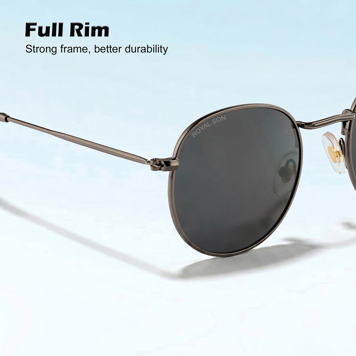 ROYAL SON UV Protected Round Sunglasses For Men And Women - RS0014RD